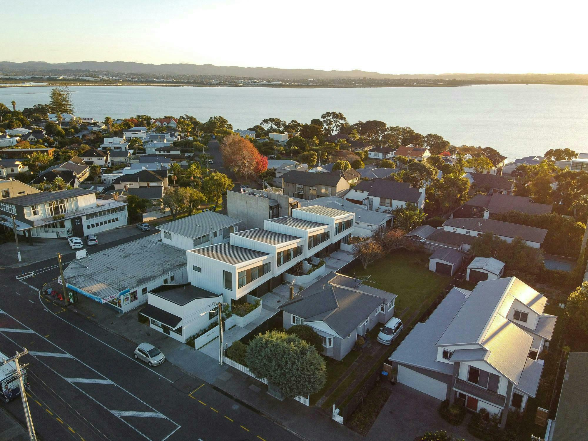 350 Point Chevalier Terraces Multi unit Construkt Architects Auckland Aerial Shot