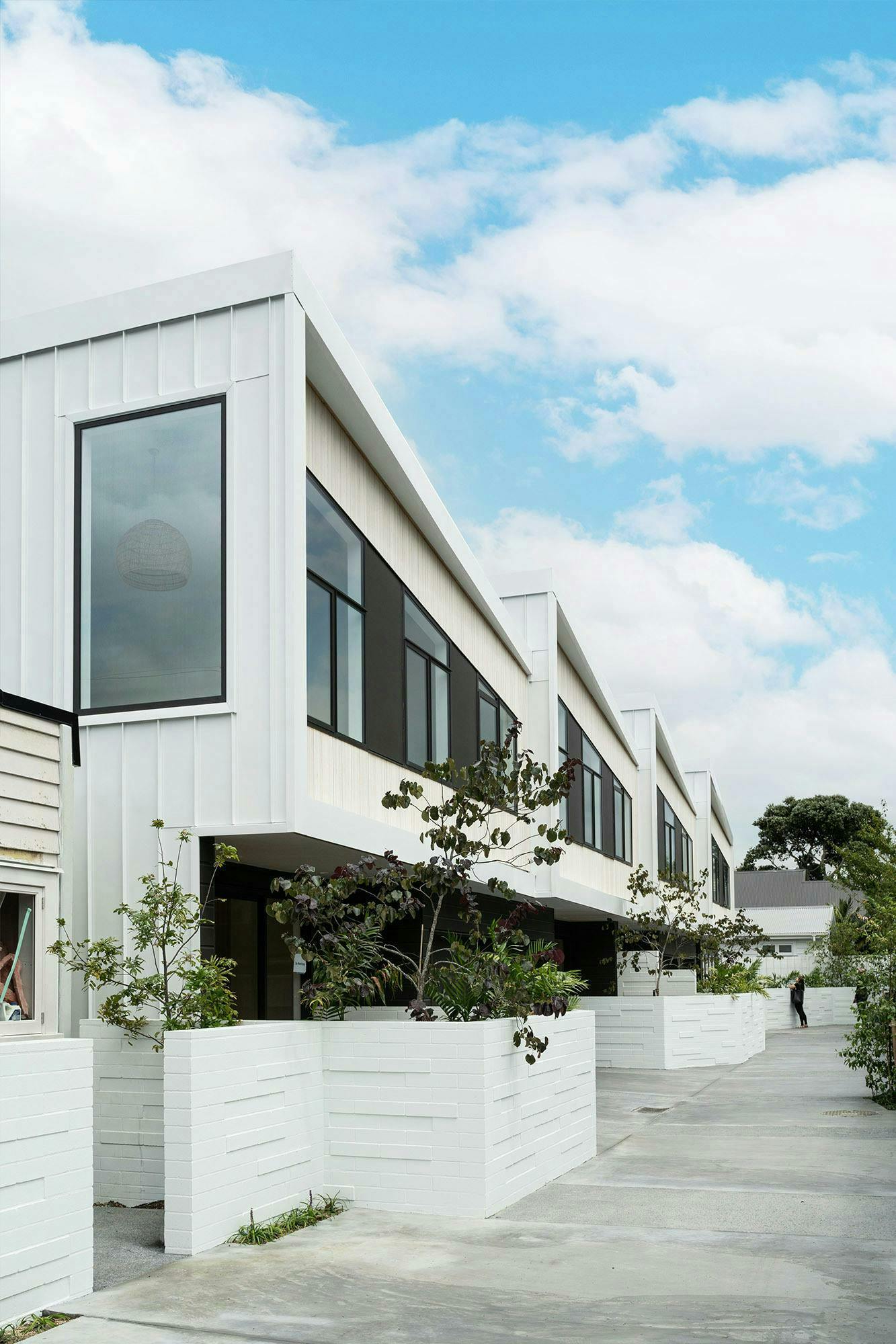 350 Point Chevalier Terraces Multi unit Construkt Architects Auckland Driveway 2