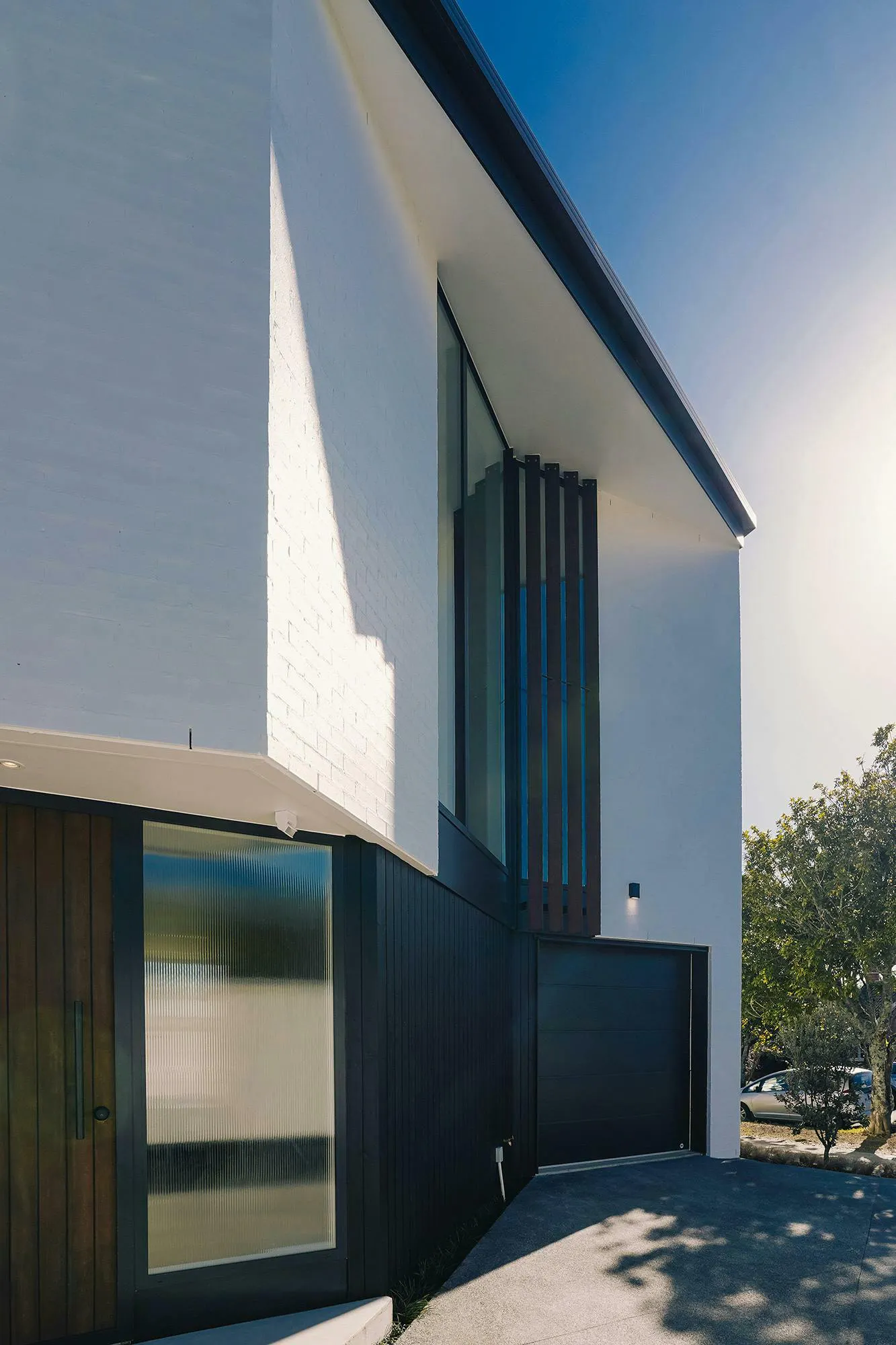 66 Huia Road Townhouses Modern Townhouses Construkt Architects Auckland Entrance