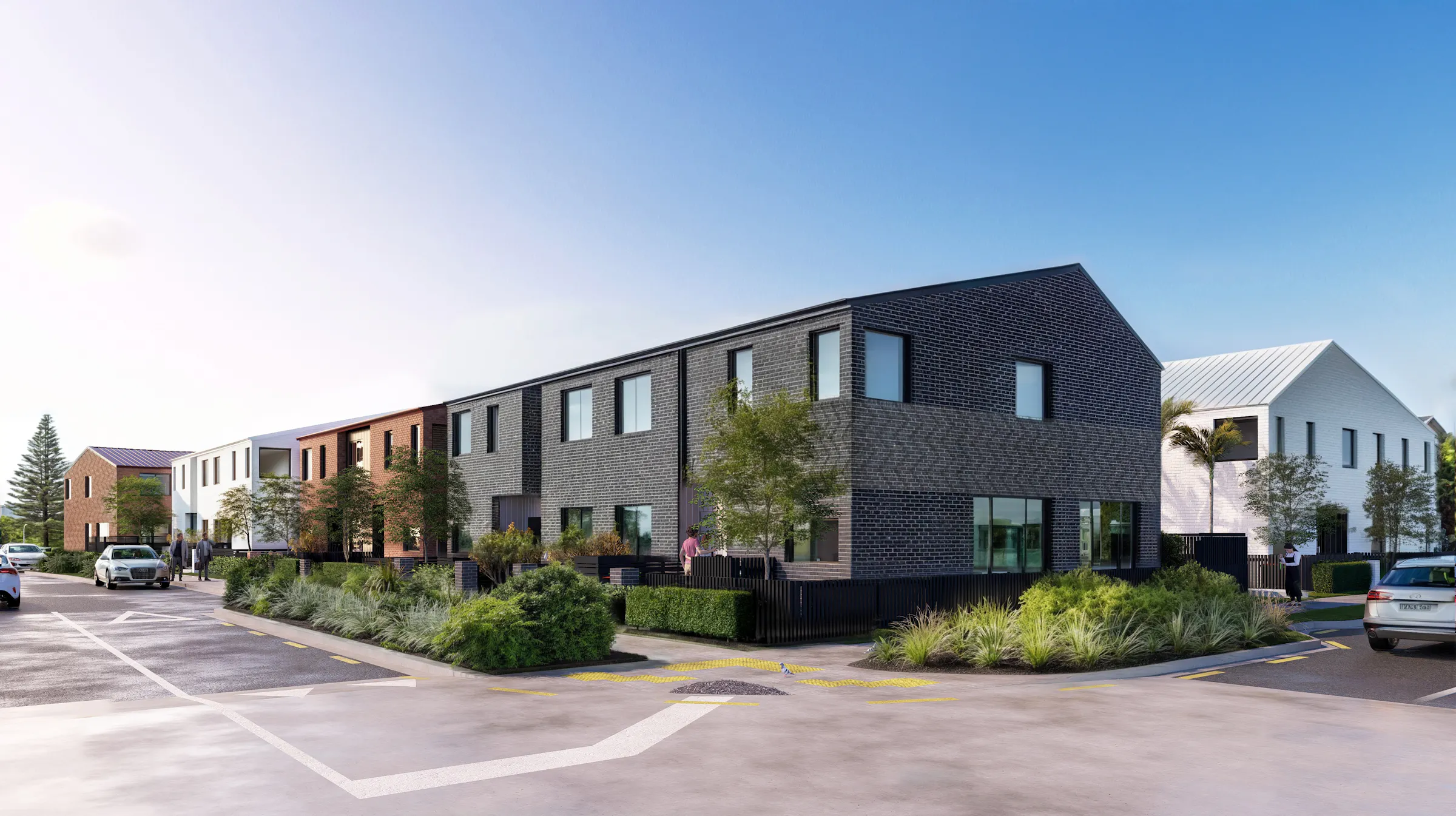 AO23 Apartments Construkt Architects Auckland Road Perspective 2