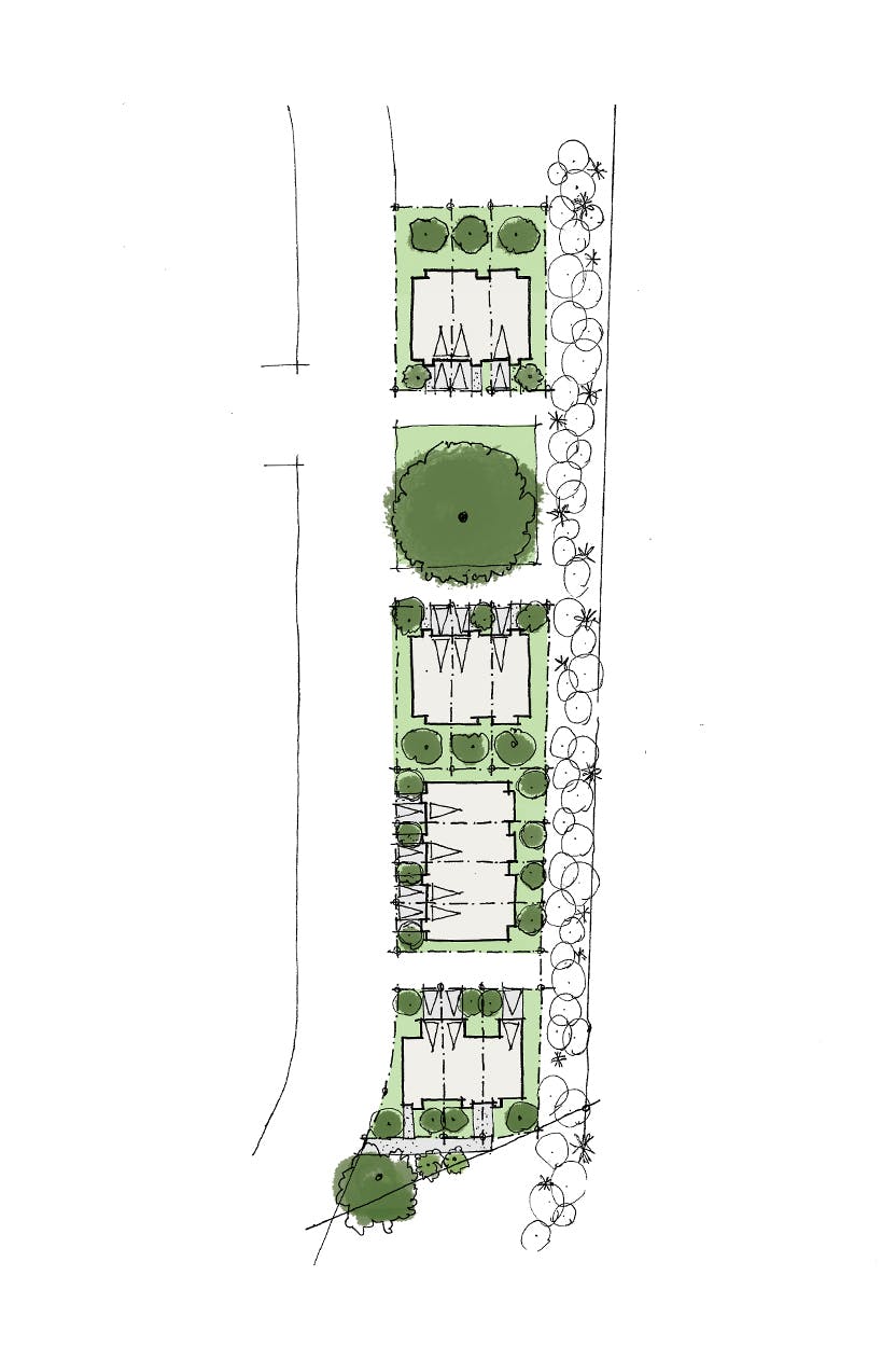Akakura Superlot Waikato Multi unit design 4 Construkt Architects sketch