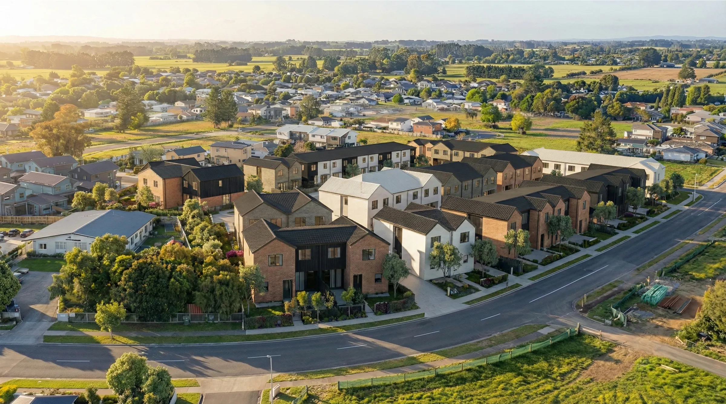 Aorere Homes Affordable Housing Construkt Architects Auckland Site Aerial