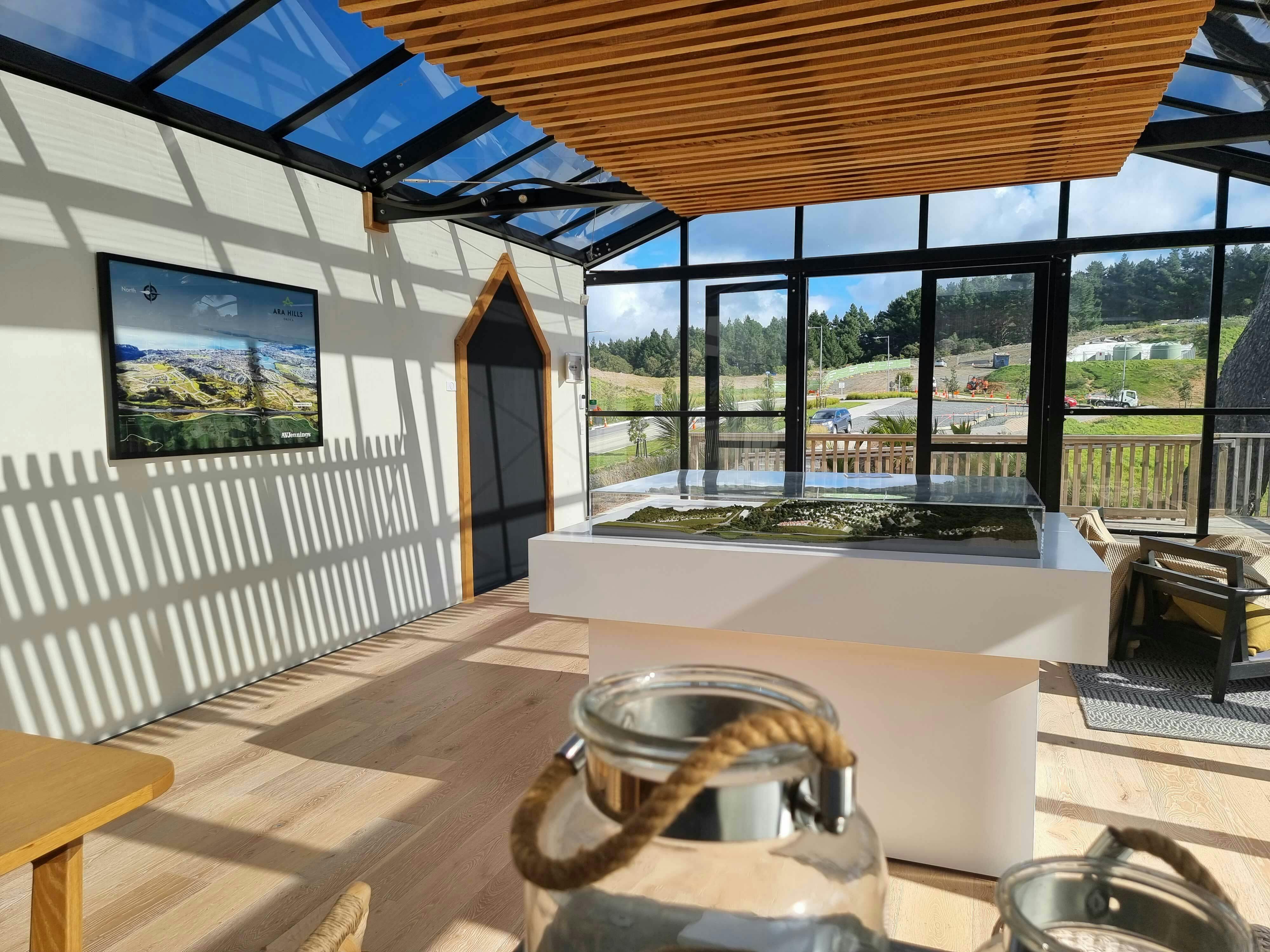 Ara Hills Sales and Information Center Commercial Architecture Construkt Architects Auckland Interior