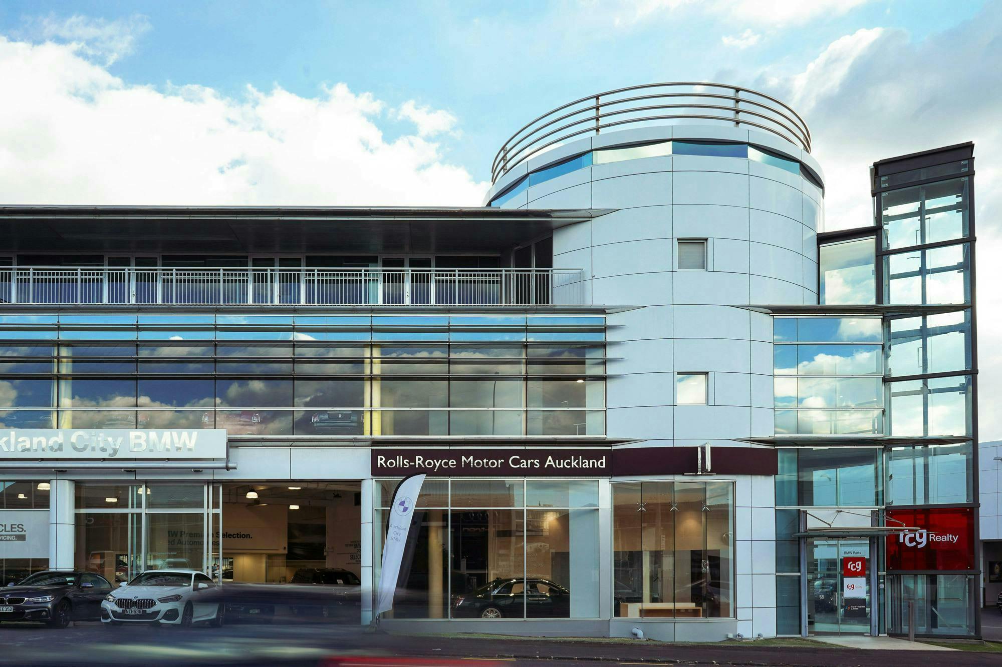 Auckland City BMW Commercial Architecture Construkt Architects Auckland Road Elevation