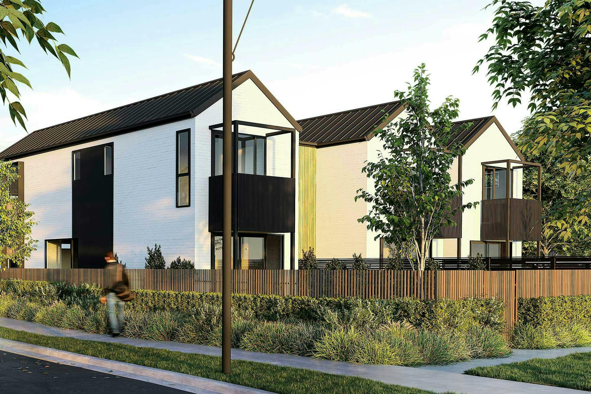 Aurora Superlots Modern Terraces Construkt Architects Auckland Foot path