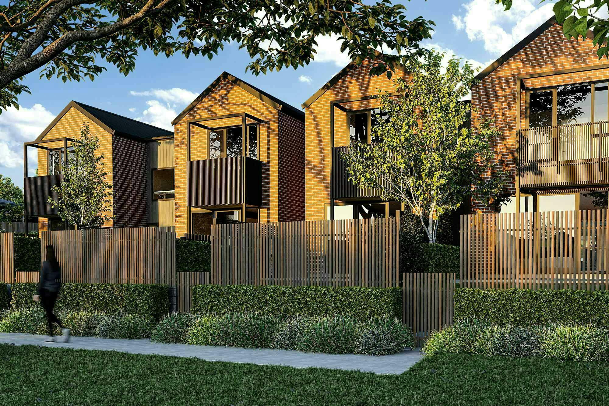 Aurora Superlots Modern Terraces Construkt Architects Auckland Rear Entrance