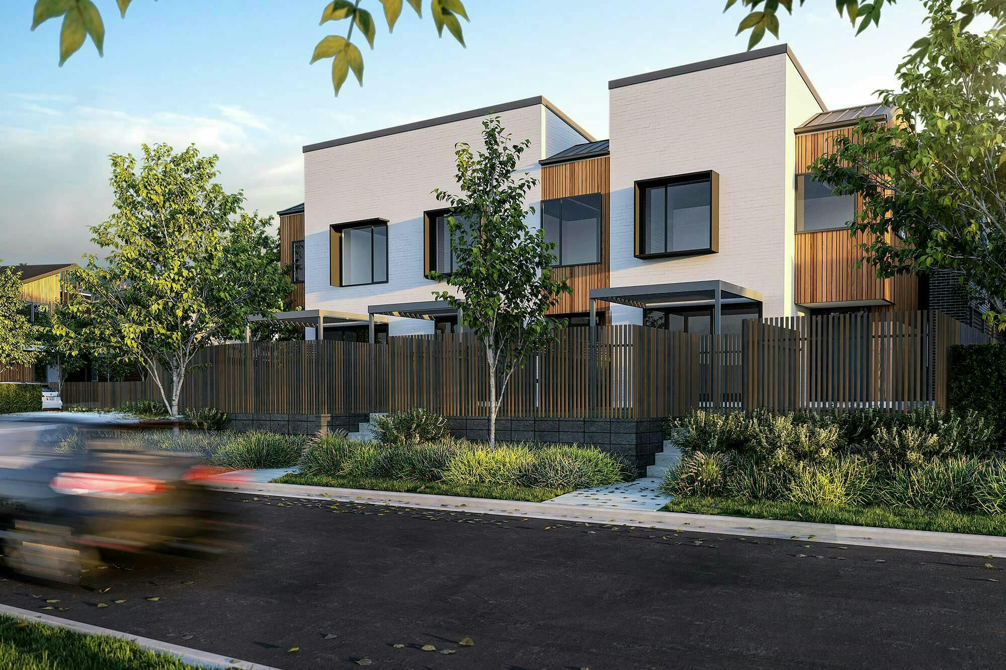 Aurora Superlots Modern Terraces Construkt Architects Auckland Street View