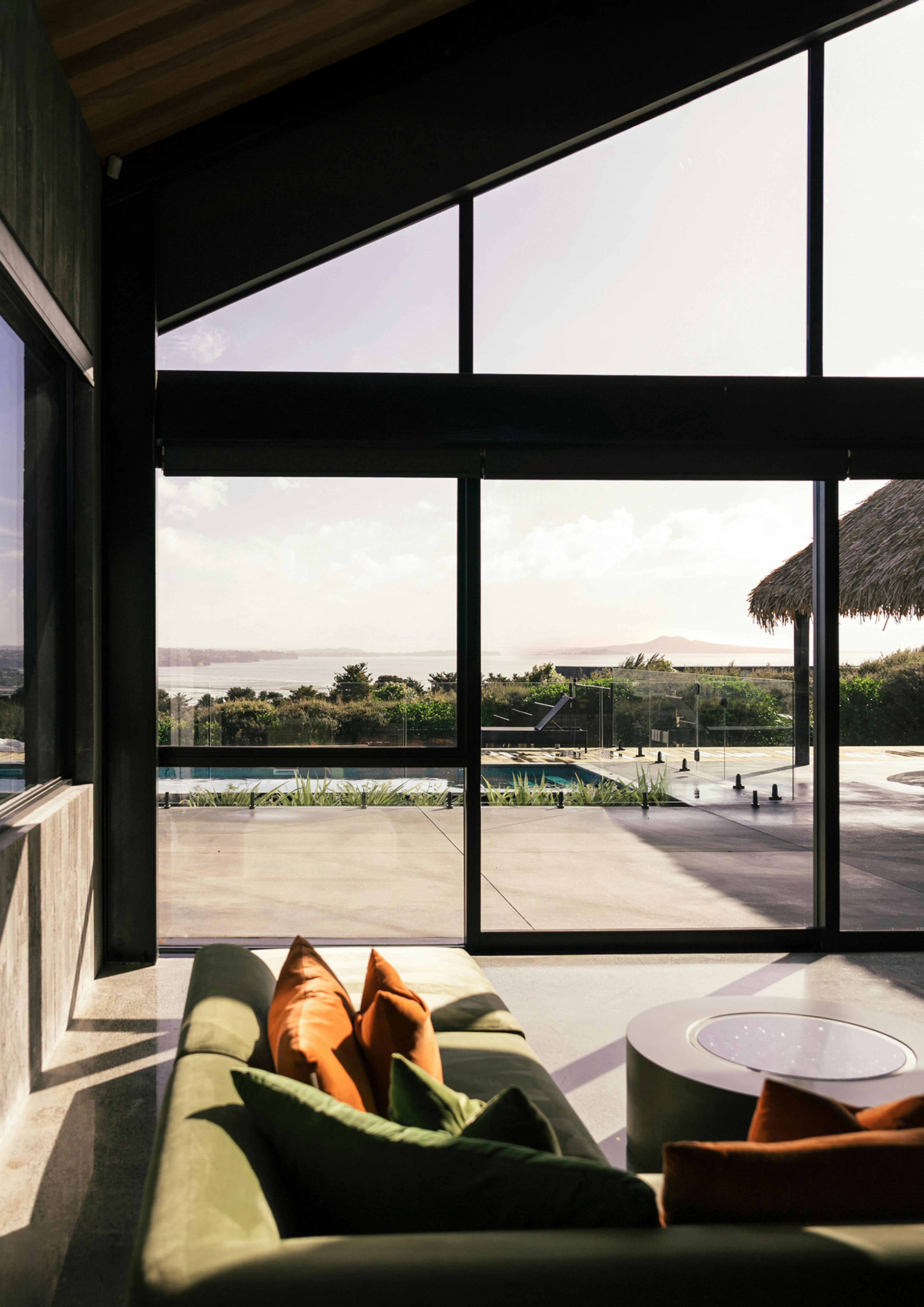 Azeem House Residential Architecture Construkt Architects Auckland Living Room View