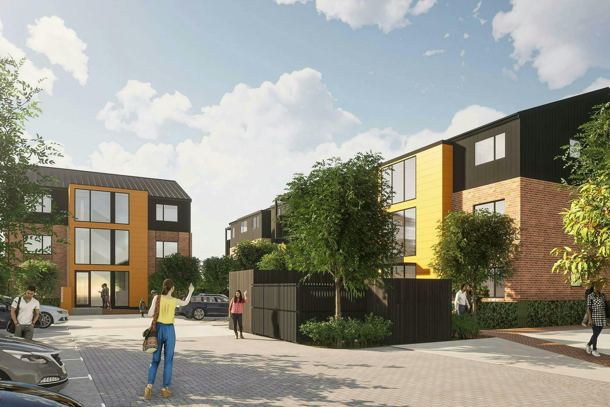 Bader Drive Apartments Modern Apartments Construkt Architects Auckland Courtyard