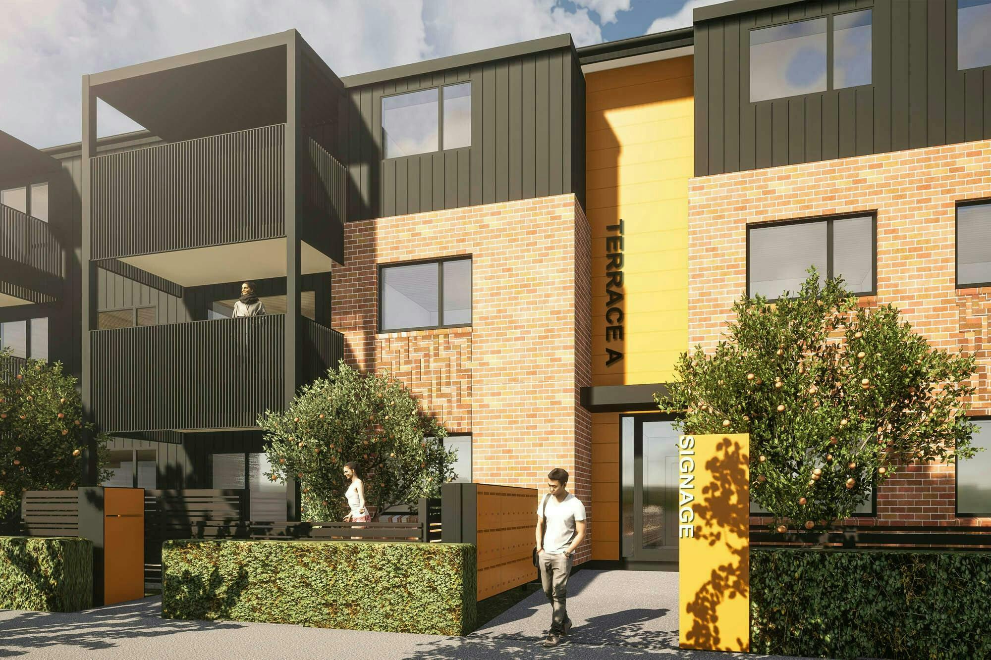 Bader Drive Apartments Modern Apartments Construkt Architects Auckland Entrance