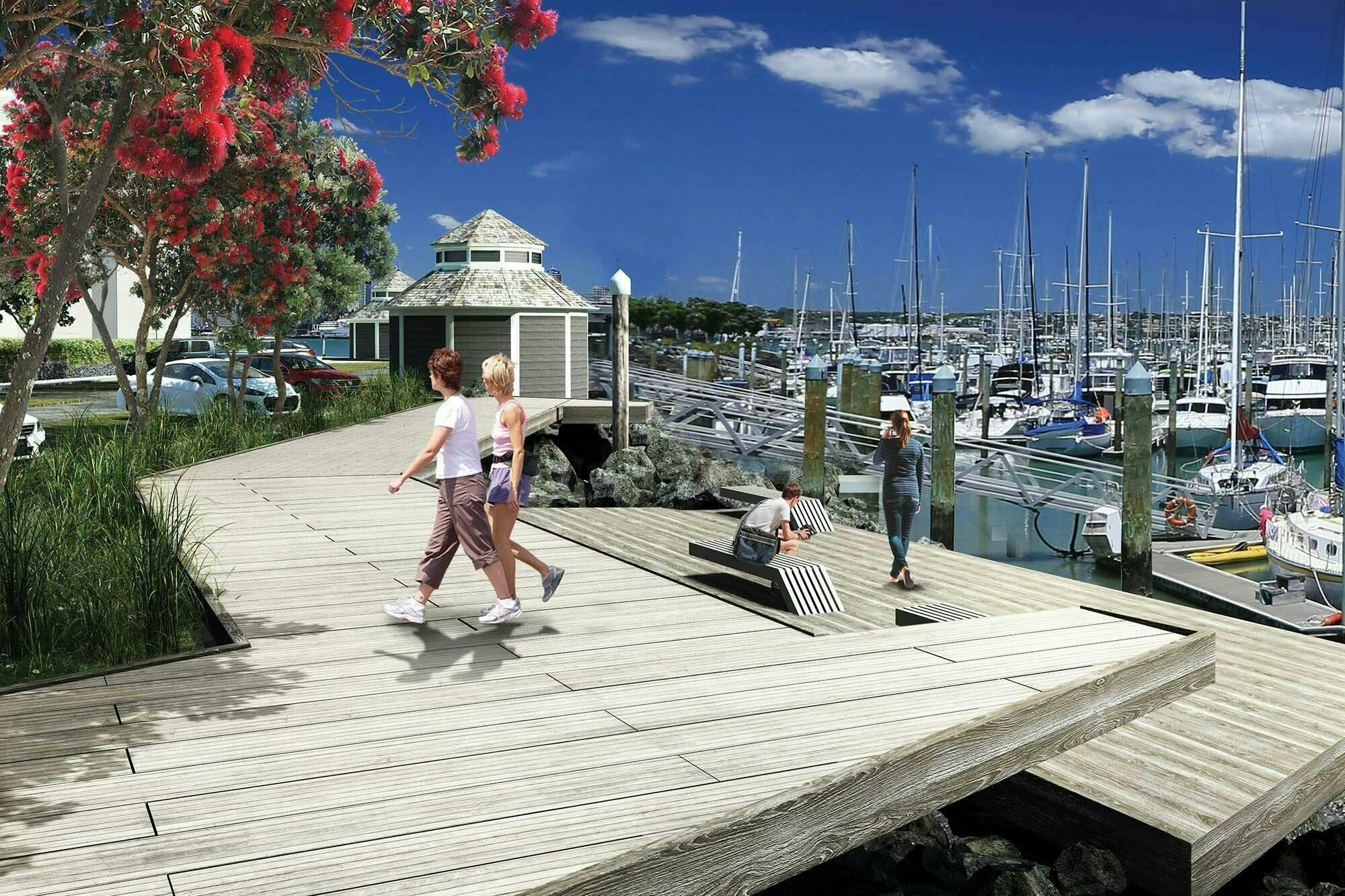 Bayswater Marina Residential Development Masterplanning Construkt Architects Auckland Boardwalk 2