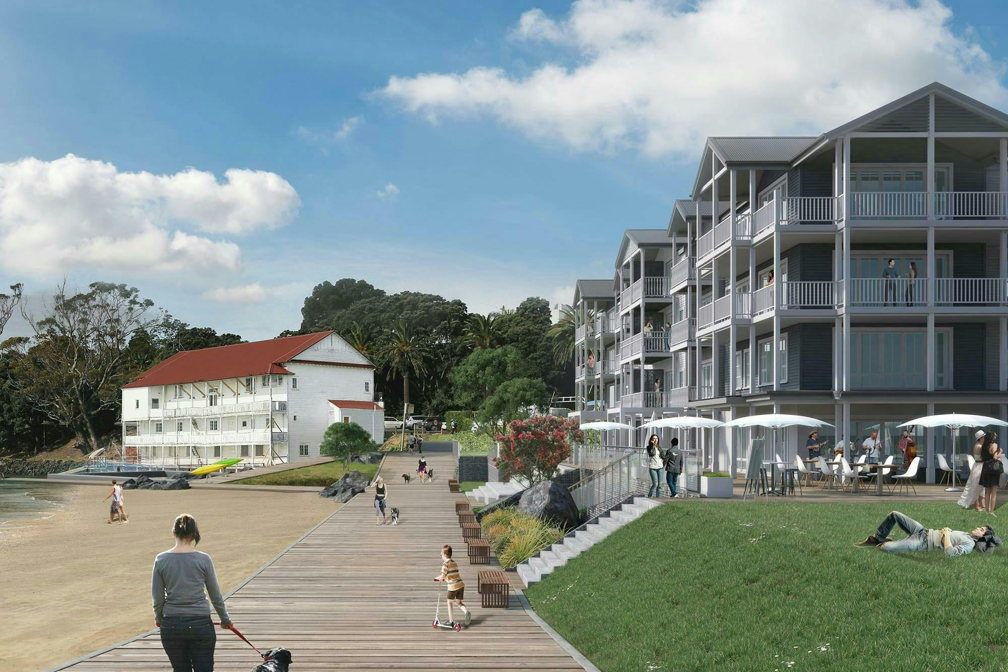 Bayswater Marina Residential Development Masterplanning Construkt Architects Auckland Boardwalk