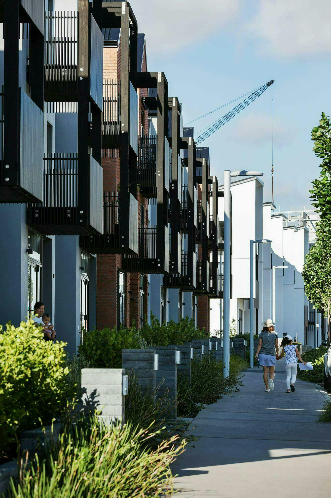Buckley A Precinct Superlot BA28 Terrace Multi unit Construkt Architects Auckland Footpath 2