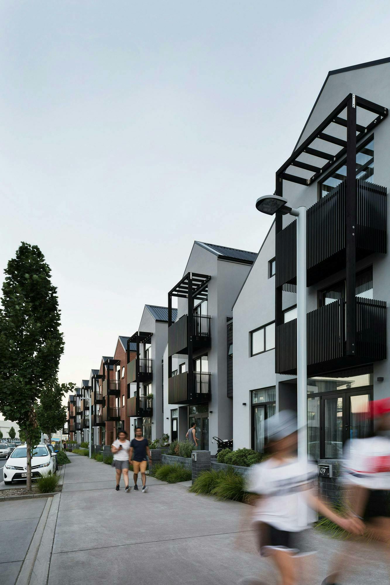 Buckley A Precinct Superlot BA28 Terrace Multi unit Construkt Architects Auckland Footpath