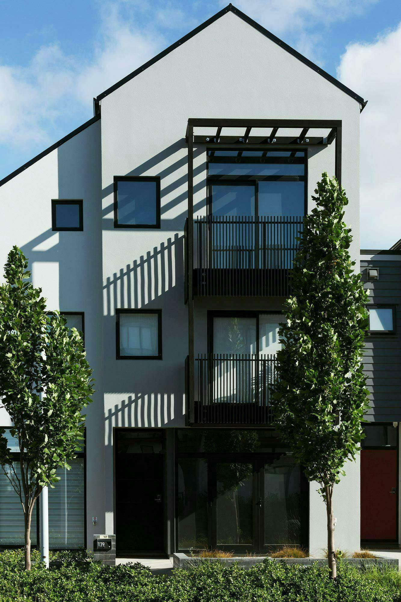 Buckley A Precinct Superlot BA28 Terrace Multi unit Construkt Architects Auckland Front Elevation