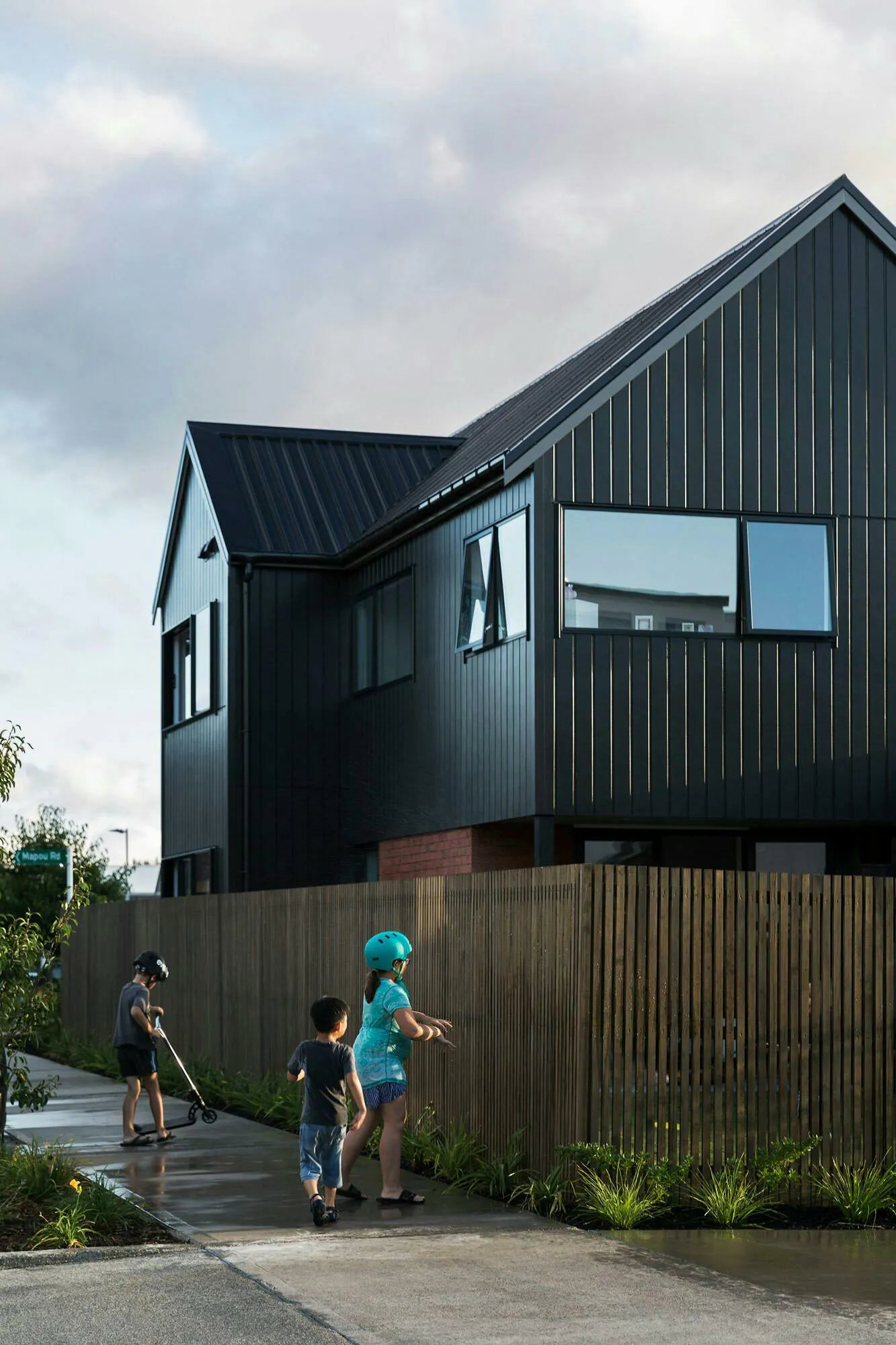 Buckley A Precinct Superlot BA29 Terraces Multi unit Construkt Architects Auckland Corner Fencing