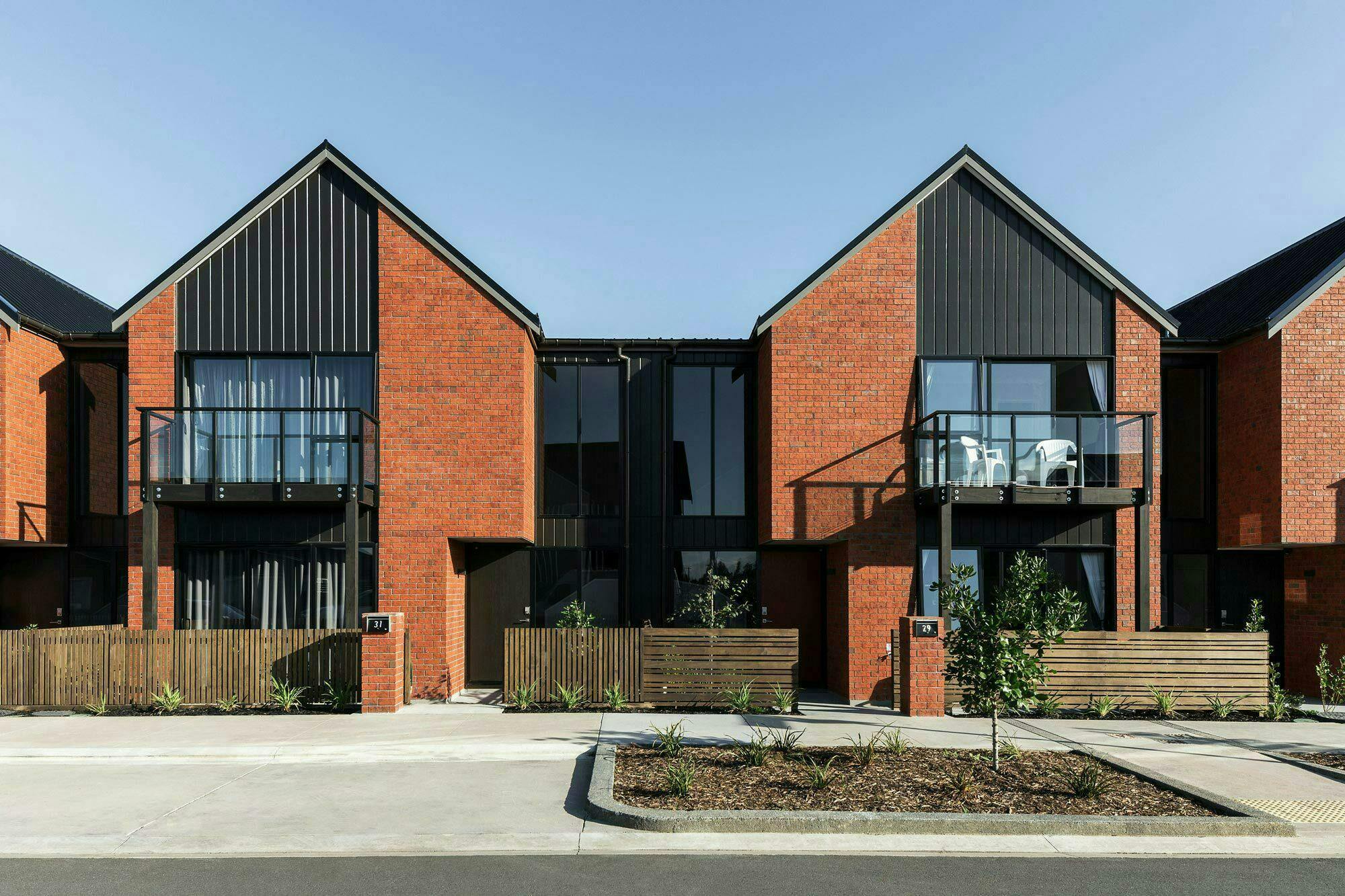 Buckley A Precinct Superlot BA29 Terraces Multi unit Construkt Architects Auckland Street Elevation