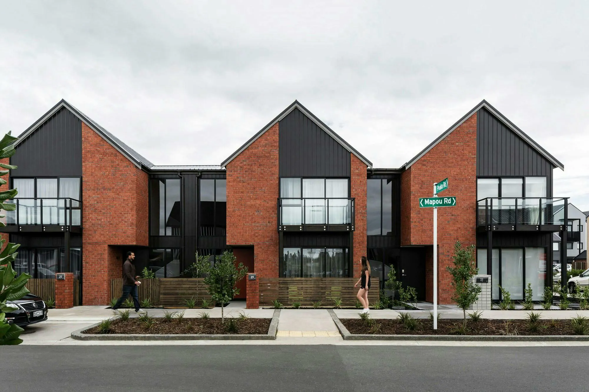 Buckley A Precinct Superlot BA29 Terraces Multi unit Construkt Architects Auckland Street elevation 2
