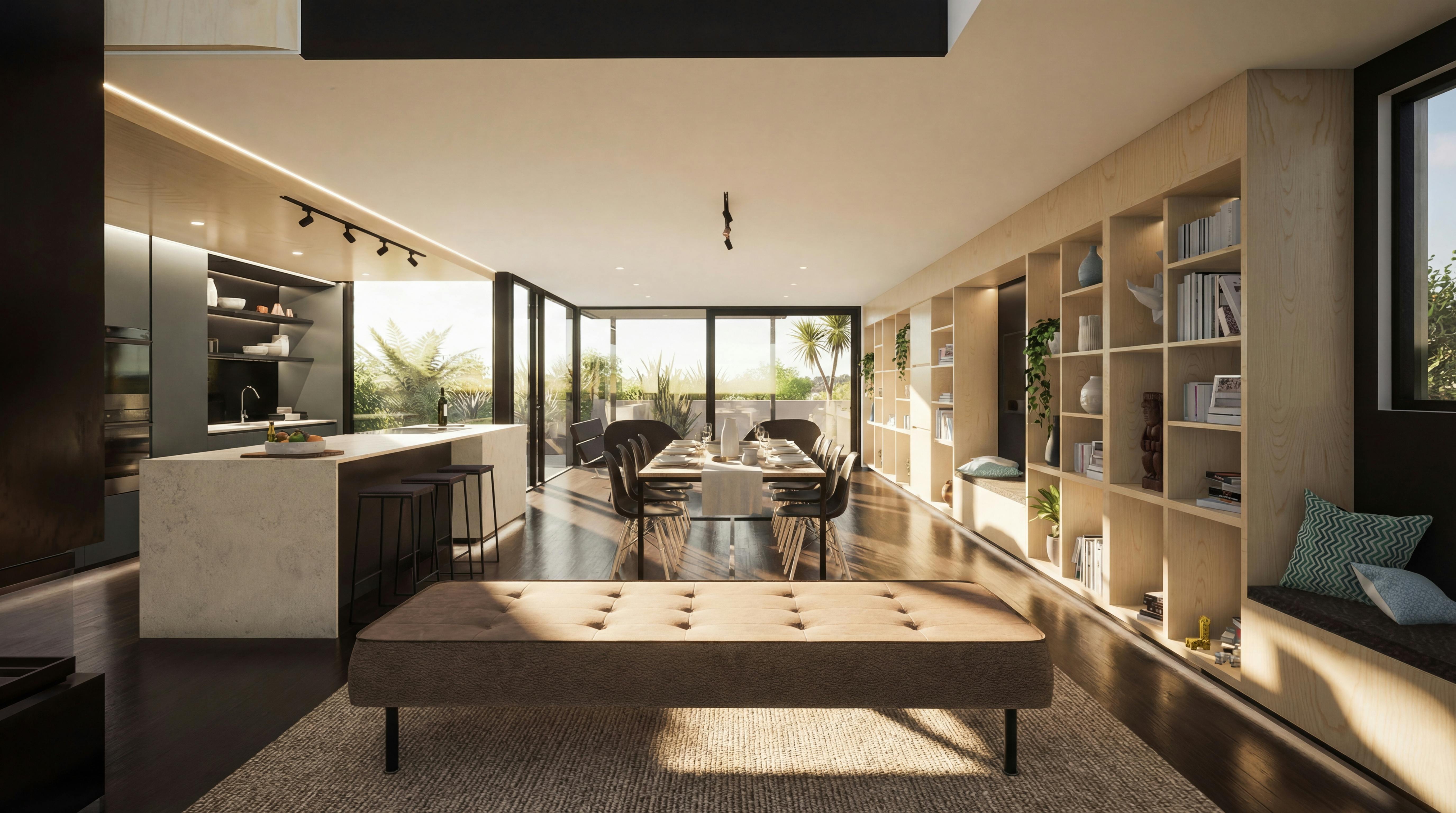 Cameron House Modern Home Construkt Architects Auckland Dining1
