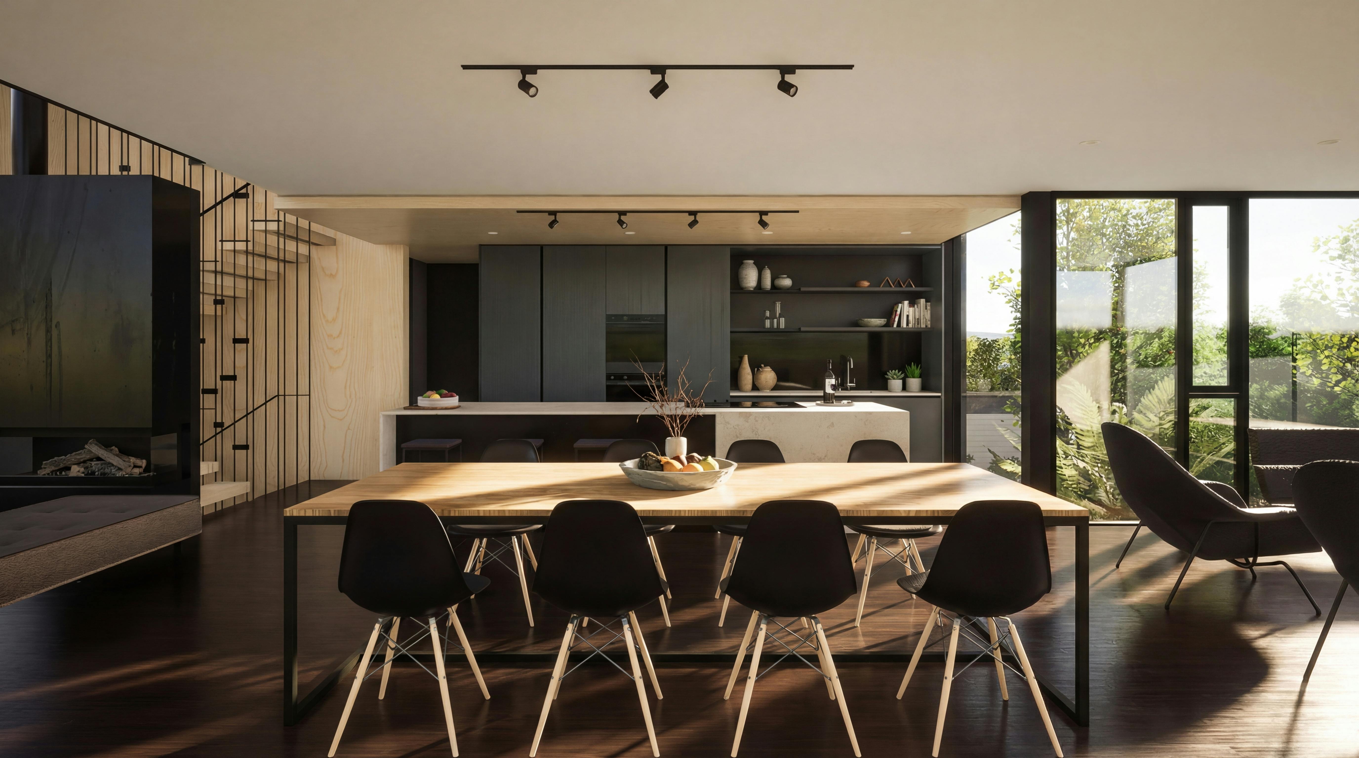 Cameron House Modern Home Construkt Architects Auckland Kitchen and Dining
