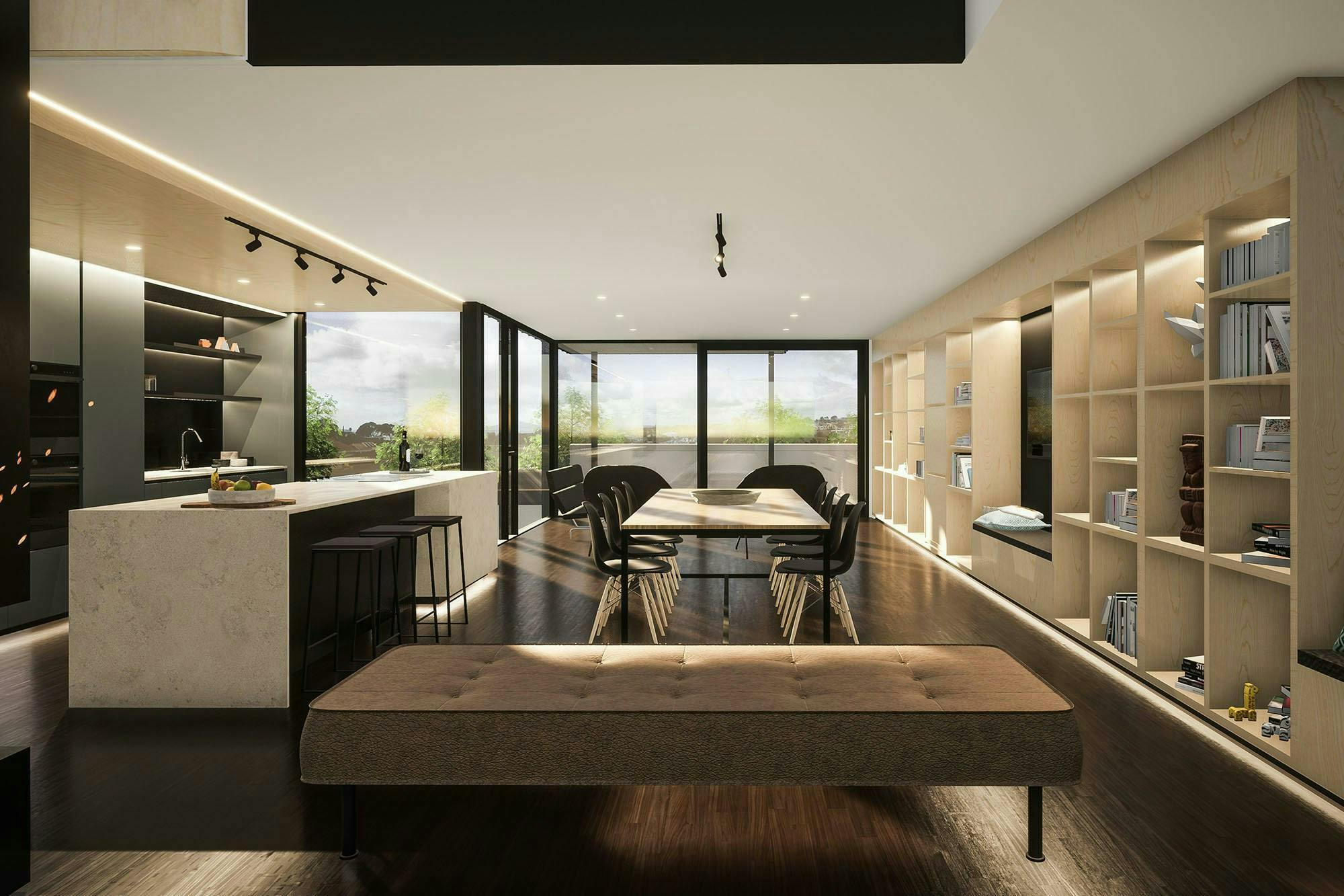 Cameron House Modern Home Construkt Architects Auckland Dining