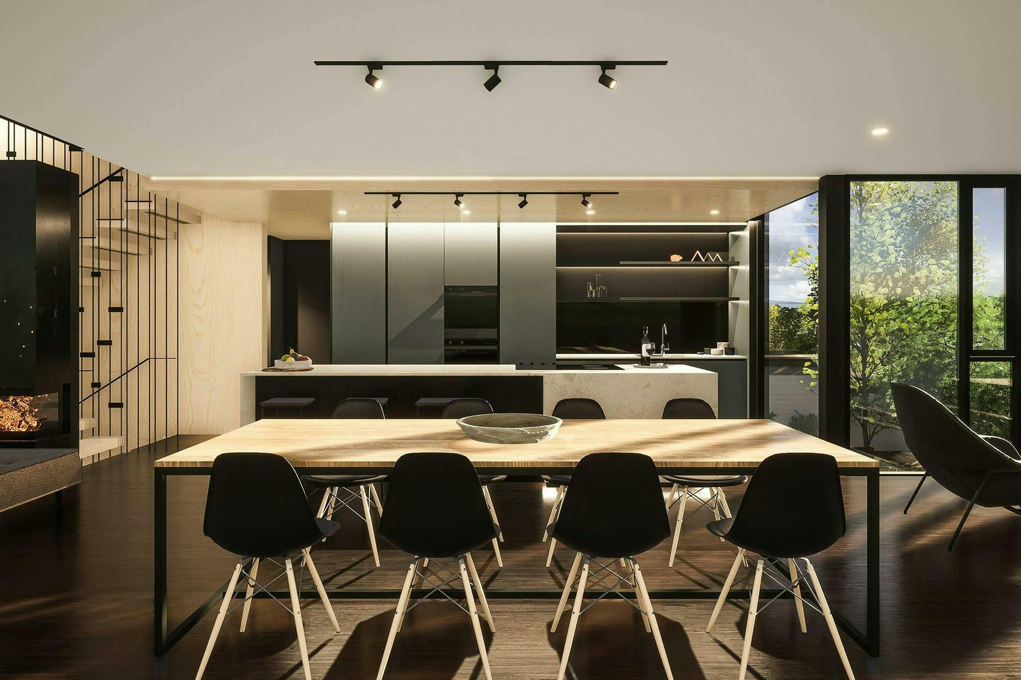 Cameron House Modern Home Construkt Architects Auckland Kitchen and Dining