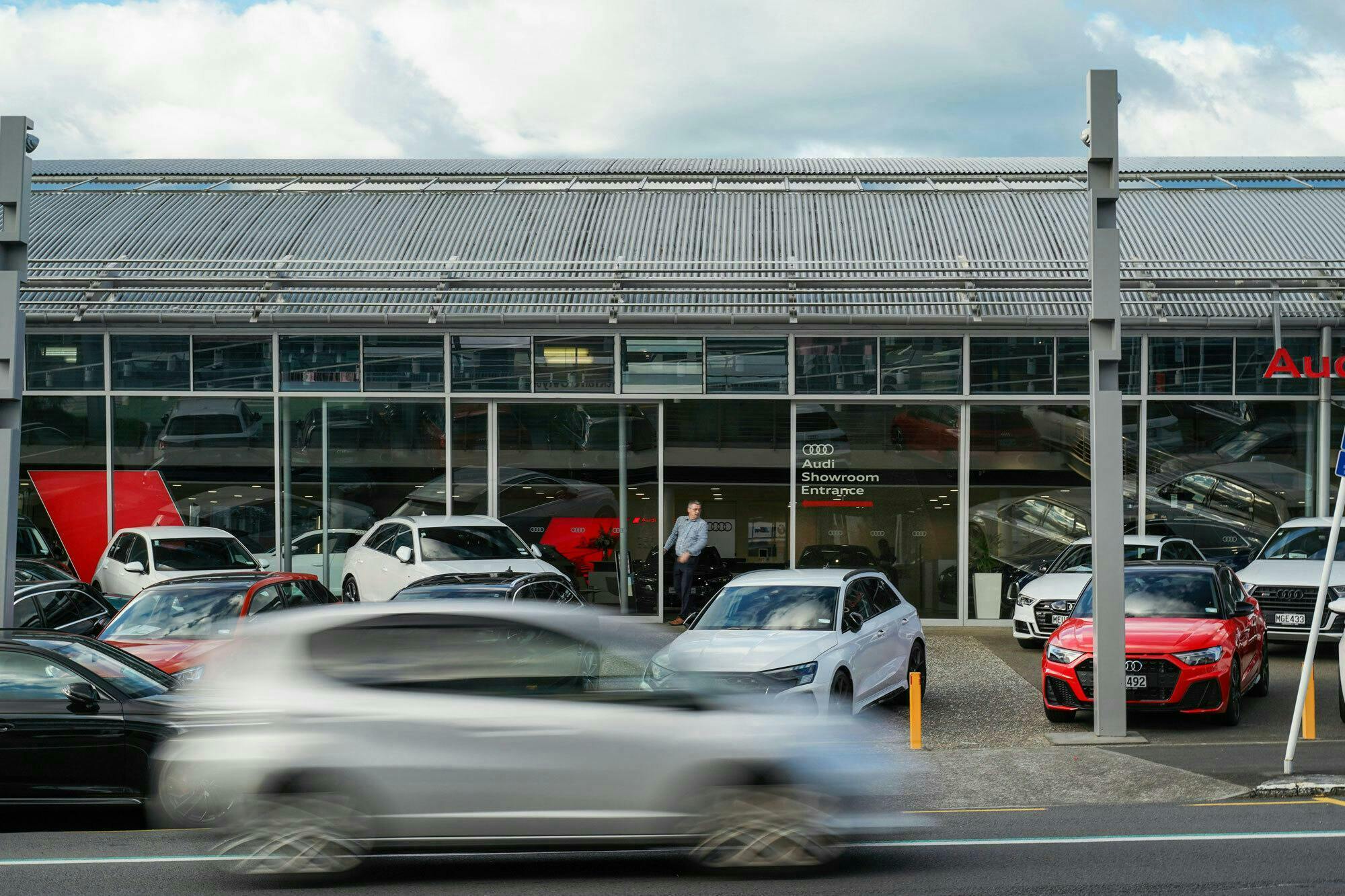 Continental Audi Newmarket Commercial Architecture Construkt Architects Auckland Street Entrance 2