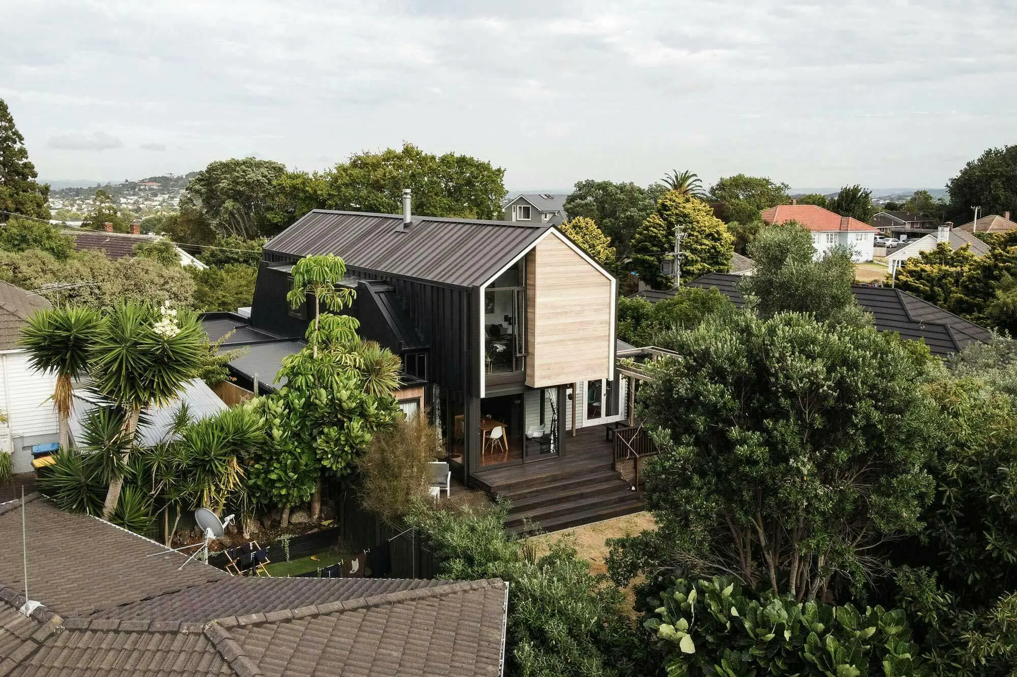 Dally Terrace Modern Standalone Construkt Architects Auckland Aerial Shot 3