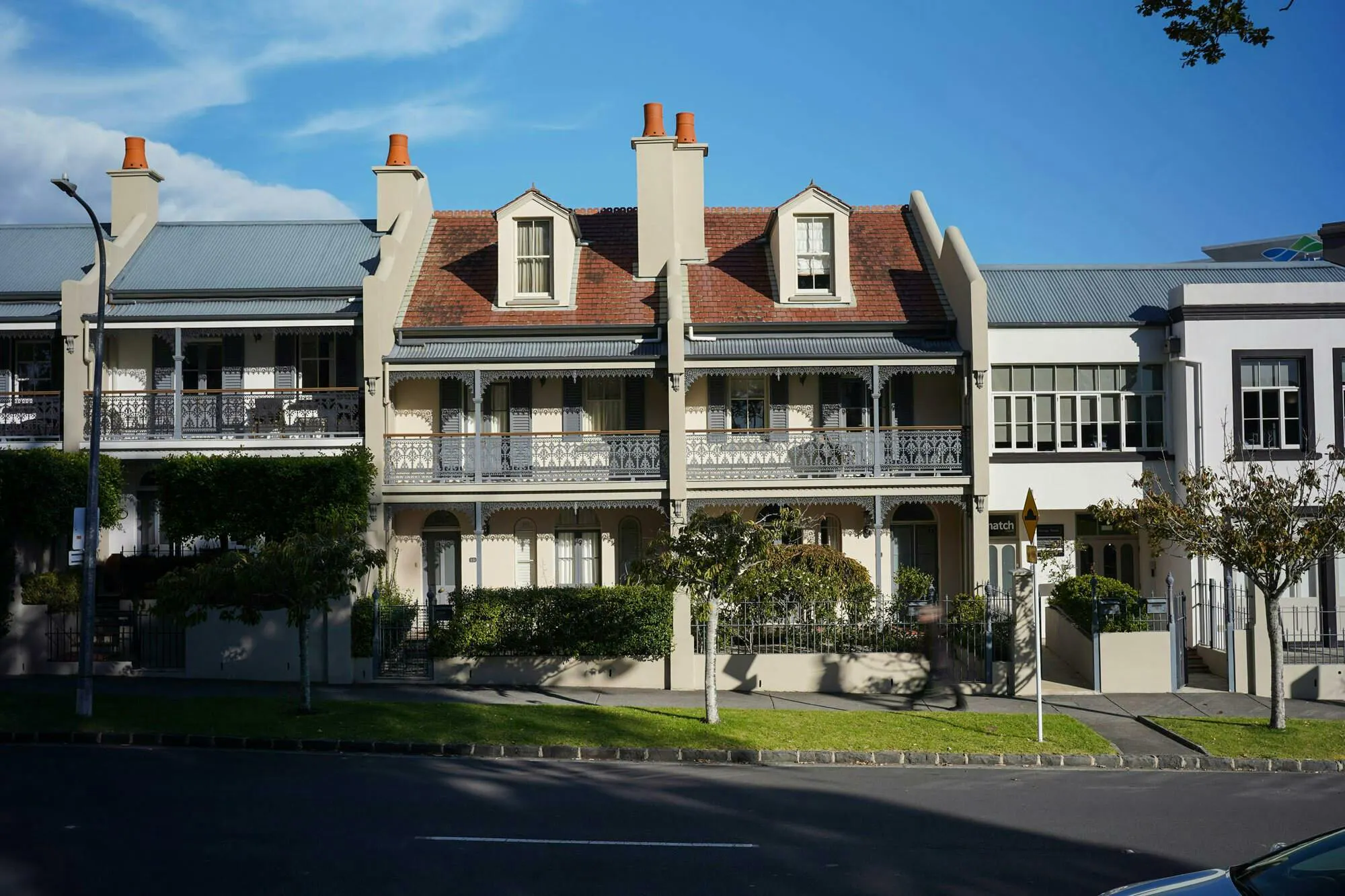 Domain Terraces Terraces Multi unit Construkt Architects Auckland Elevation
