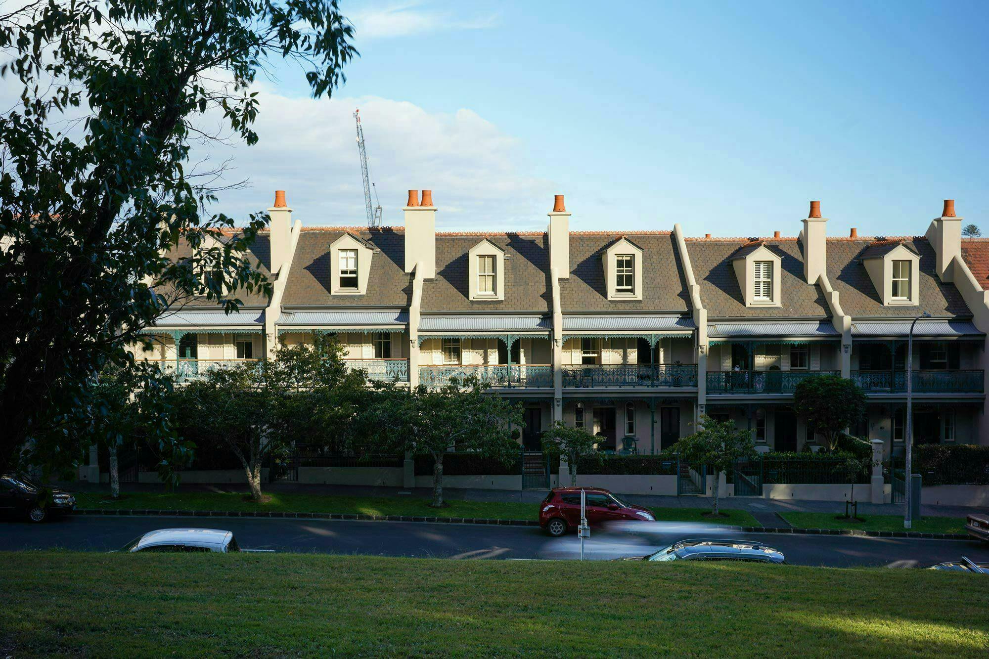 Domain Terraces Terraces Multi unit Construkt Architects Auckland Park Elevation 2