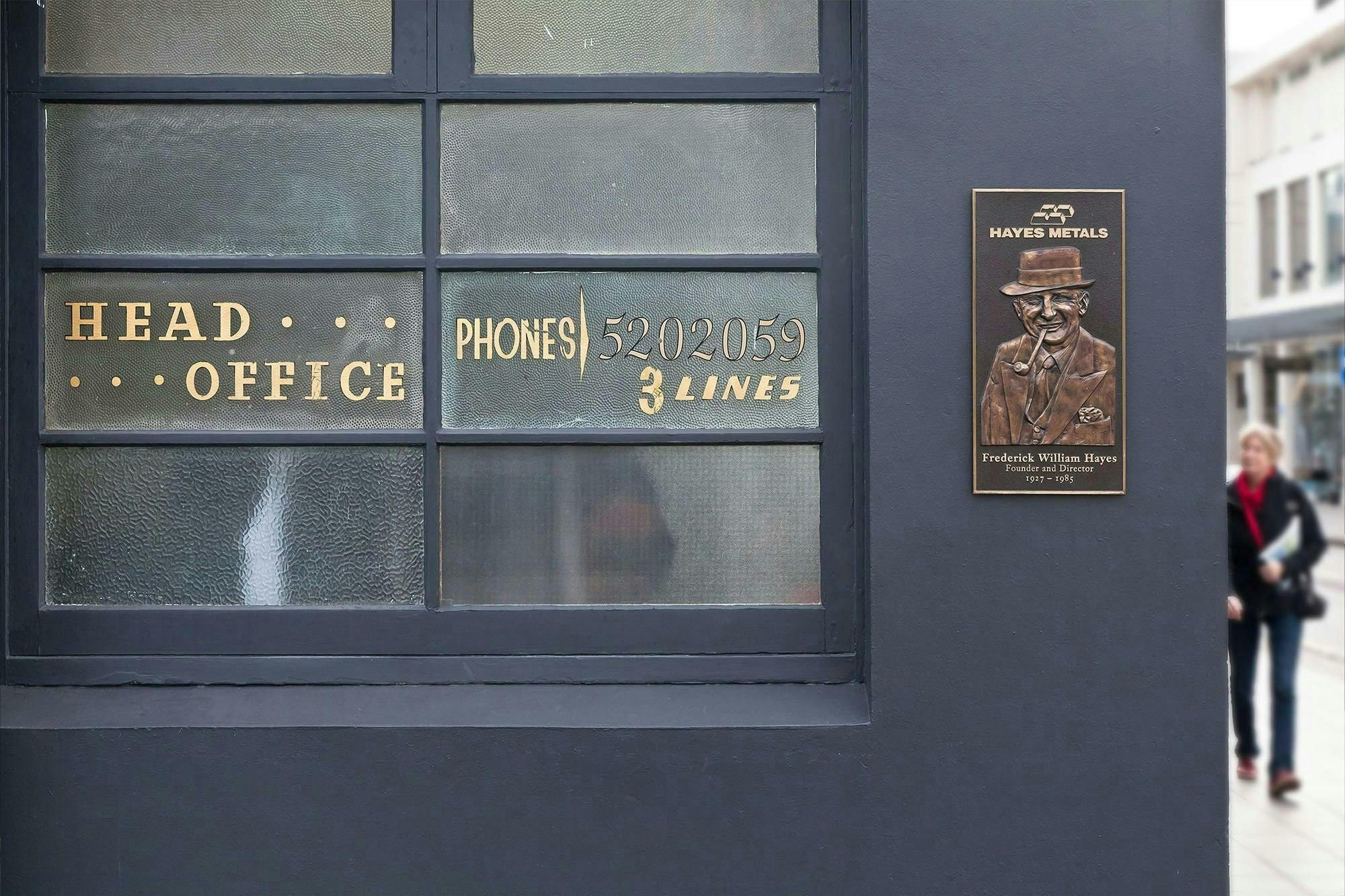Hayes Foundry Regeneration Retail Construkt Architects Auckland Hayes Metals Plaque