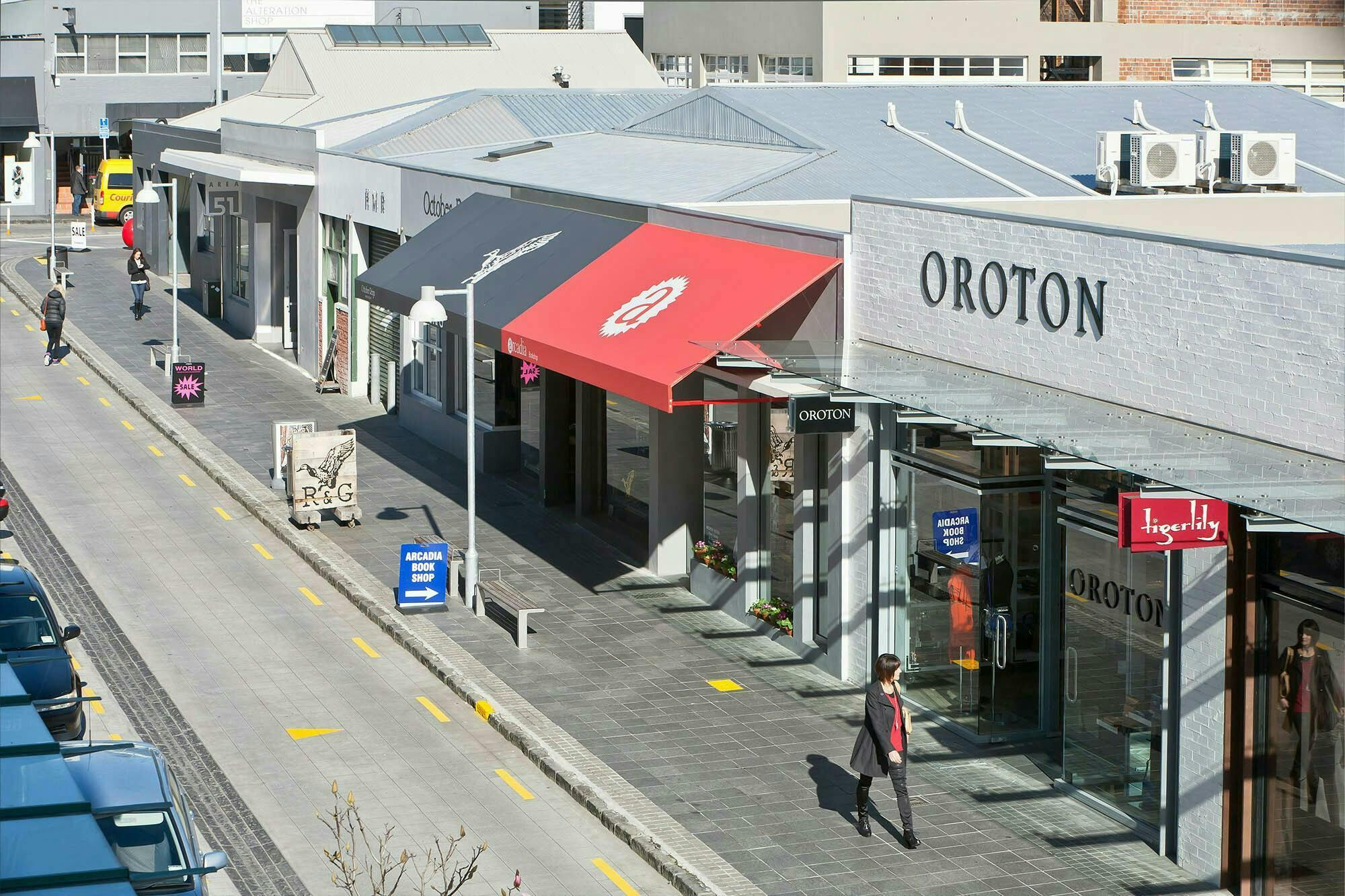 Hayes Foundry Regeneration Retail Construkt Architects Auckland Street Aerial Shot