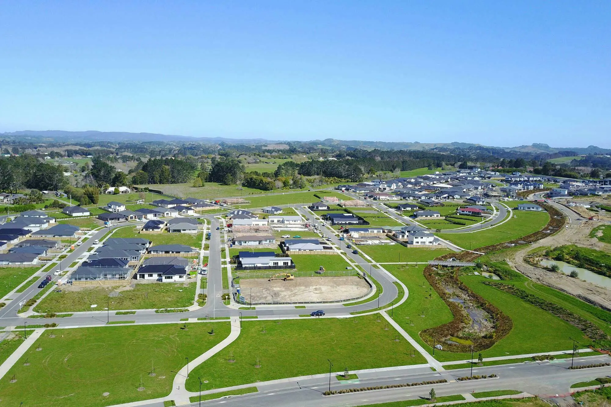 Huapai Triangle Precincts Masterplanning Construkt Architects Auckland Aerial