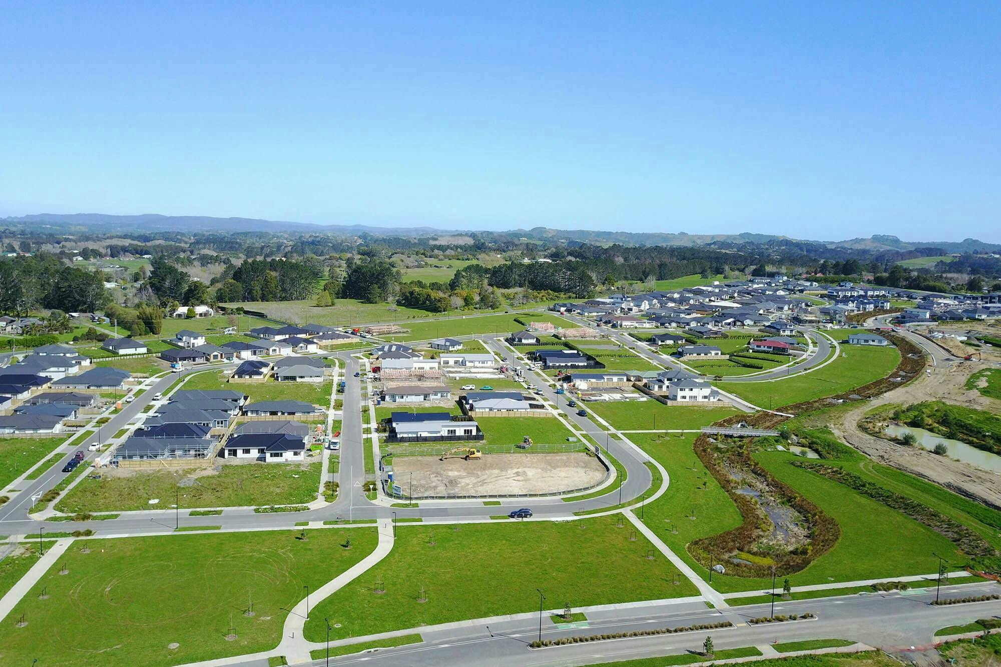 Huapai Triangle Precincts Masterplanning Construkt Architects Auckland Aerial