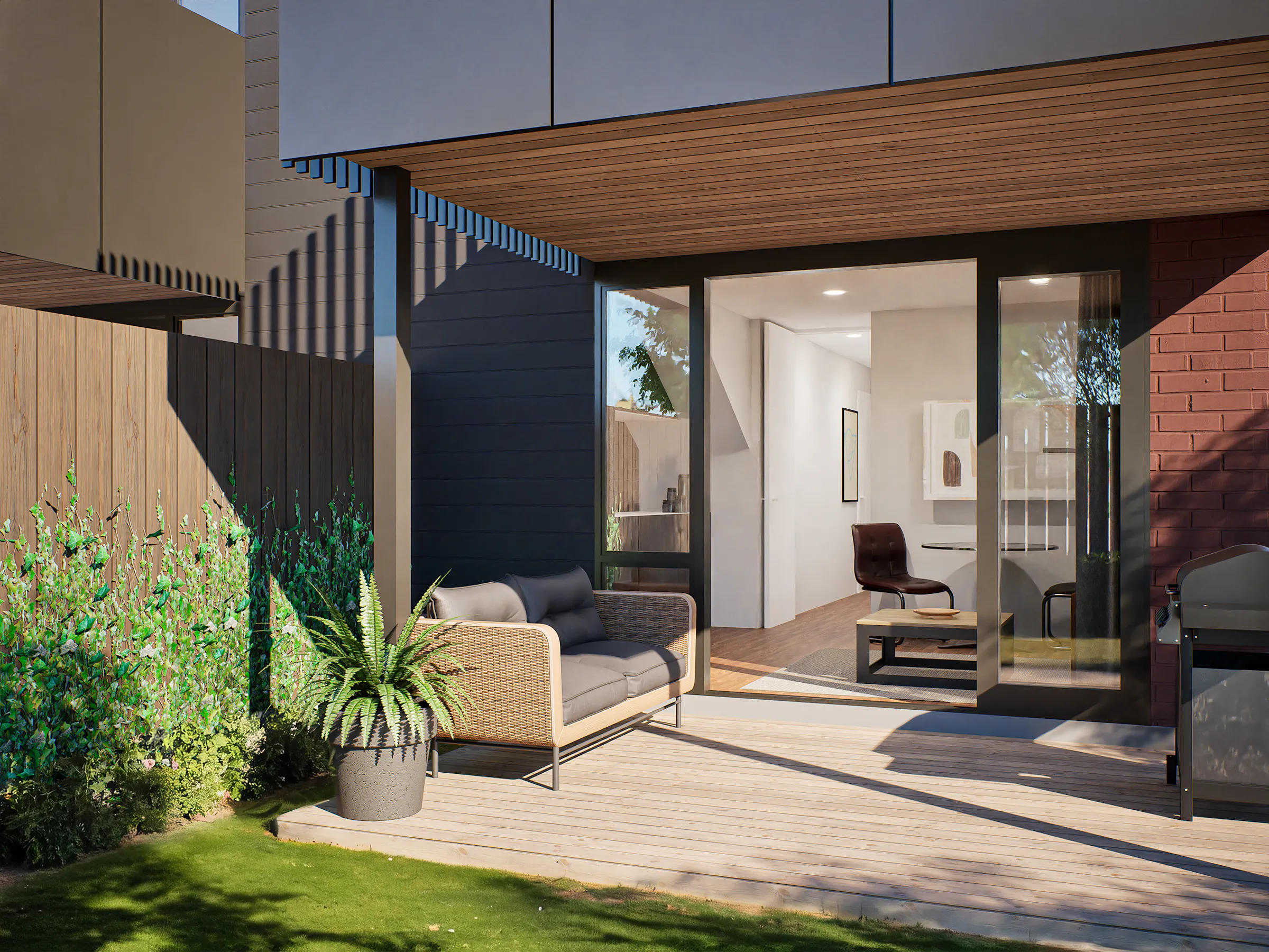 Humphryes Modern Apartments Construkt Architects Auckland Patio