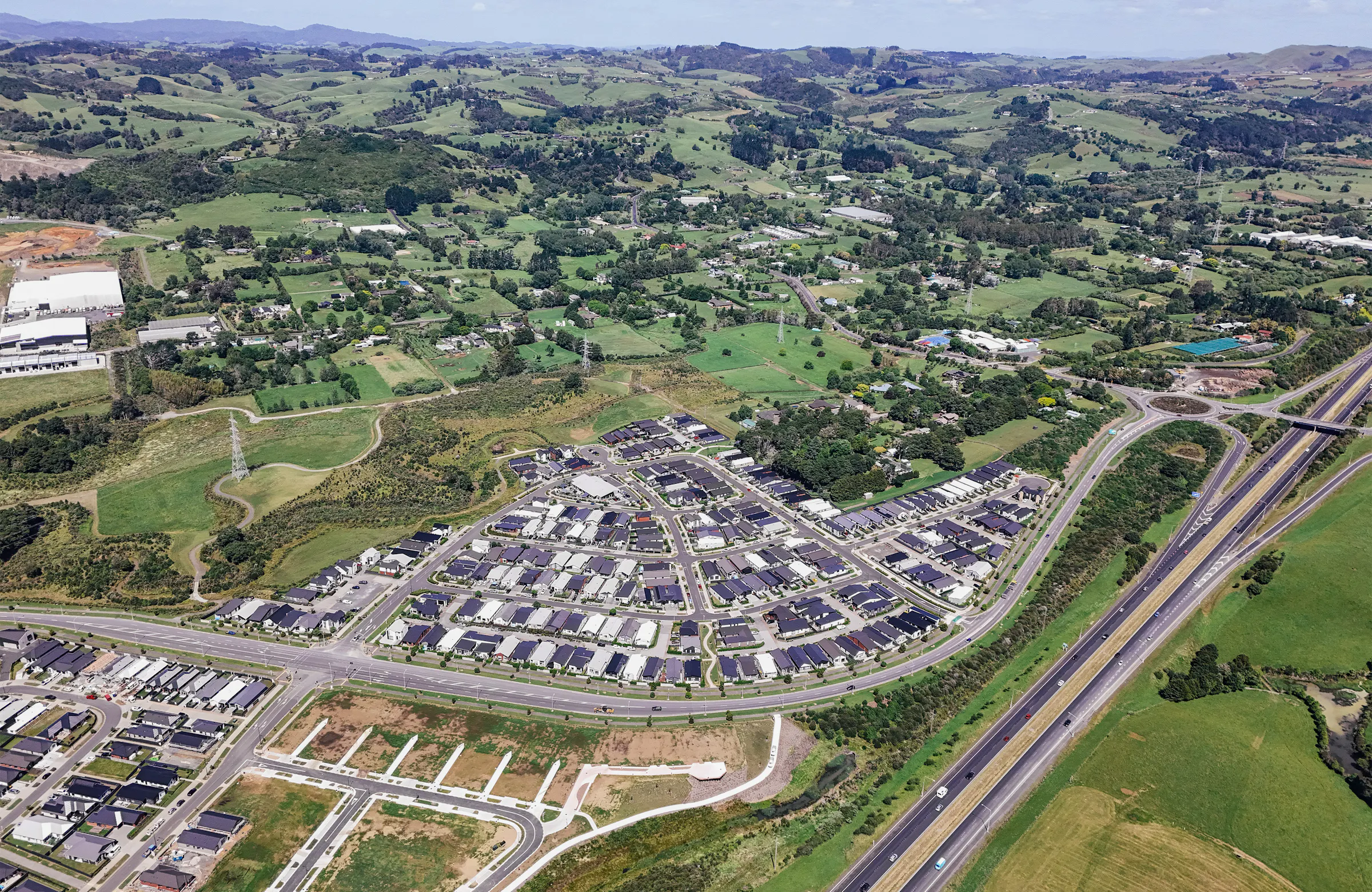 Hunua Views Masterplan Aerial Construkt Architects Auckland