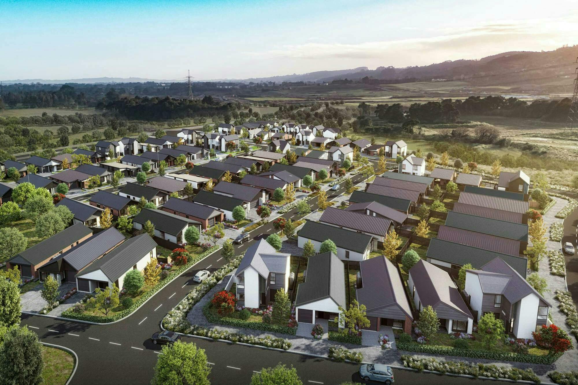 Hunua Views Masterplan Construkt Architects Auckland Aerial Shot