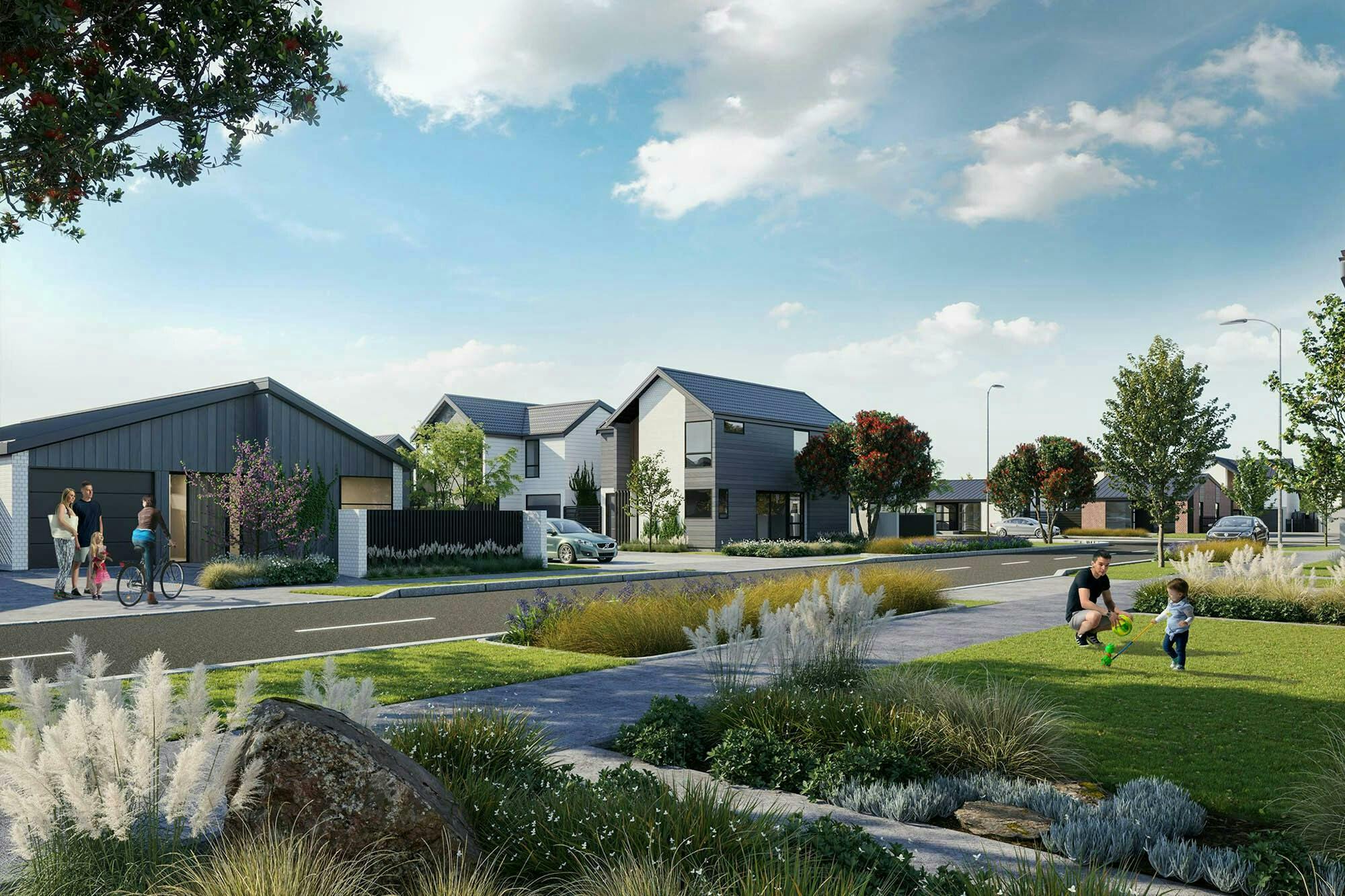 Hunua Views Masterplan Construkt Architects Auckland Front Lawns