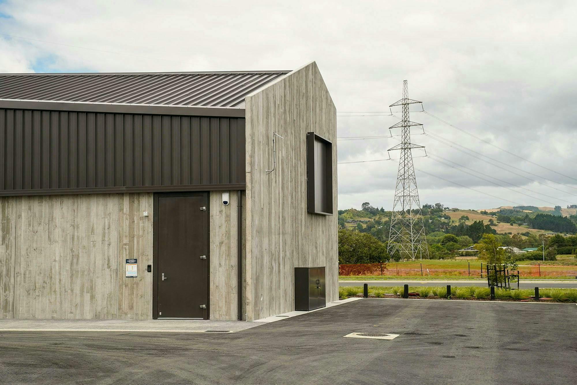 Hunua Views Pump Station Industrial Construkt Architects Auckland Entrance