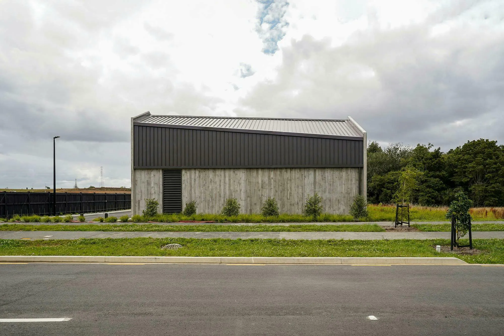 Hunua Views Pump Station Industrial Construkt Architects Auckland Street Elevation