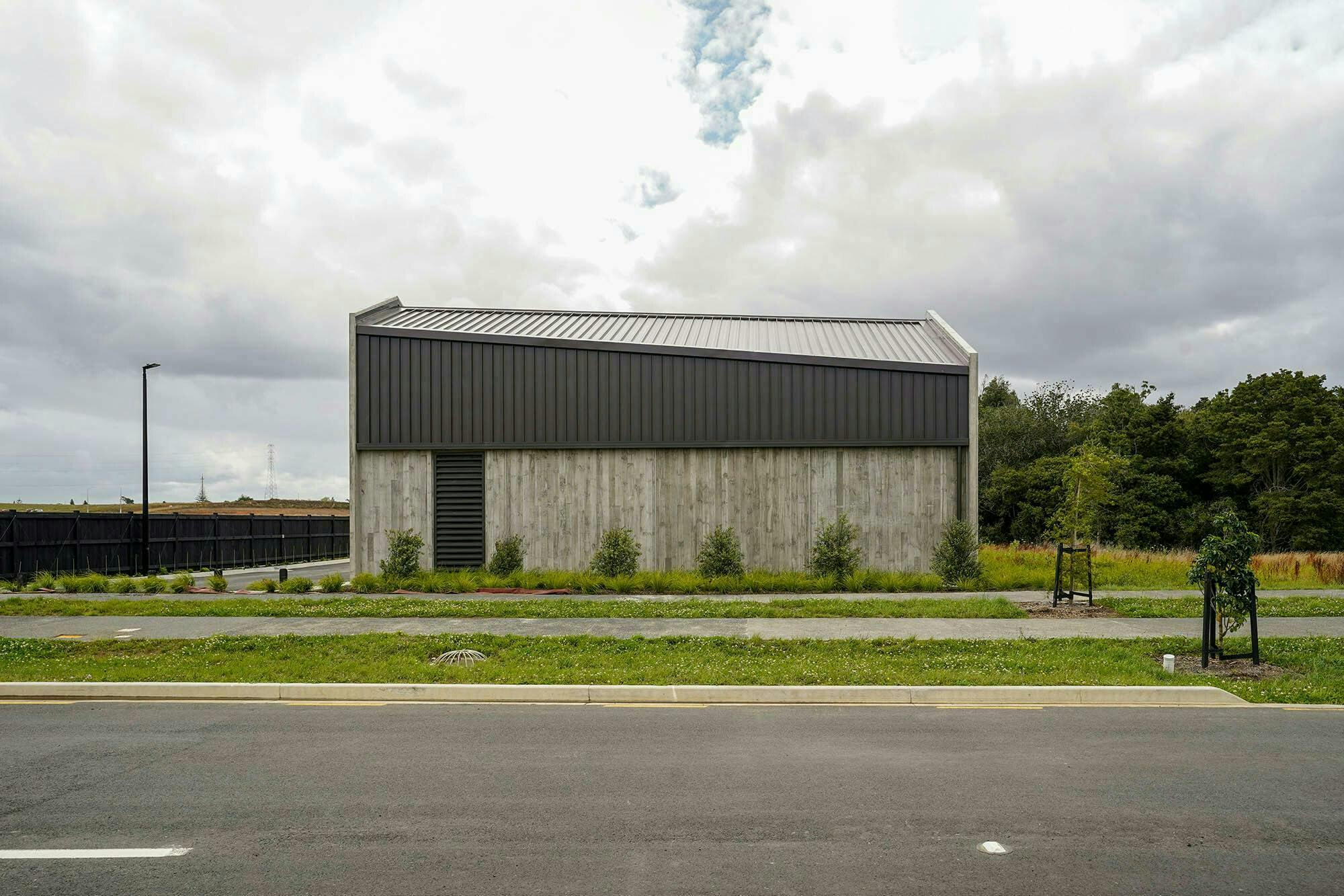 Hunua Views Pump Station Industrial Construkt Architects Auckland Street Elevation