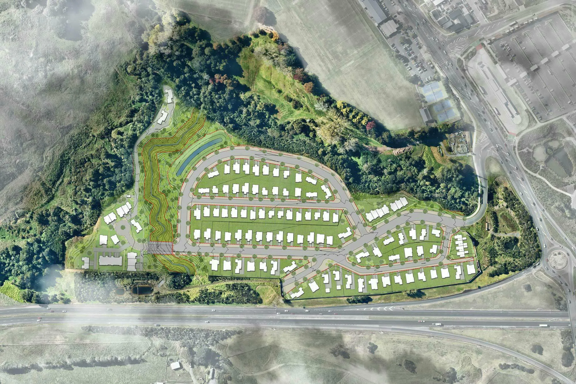 Jack Hawken lane Masterplanning Construkt Architects Auckland Illustrative Plan