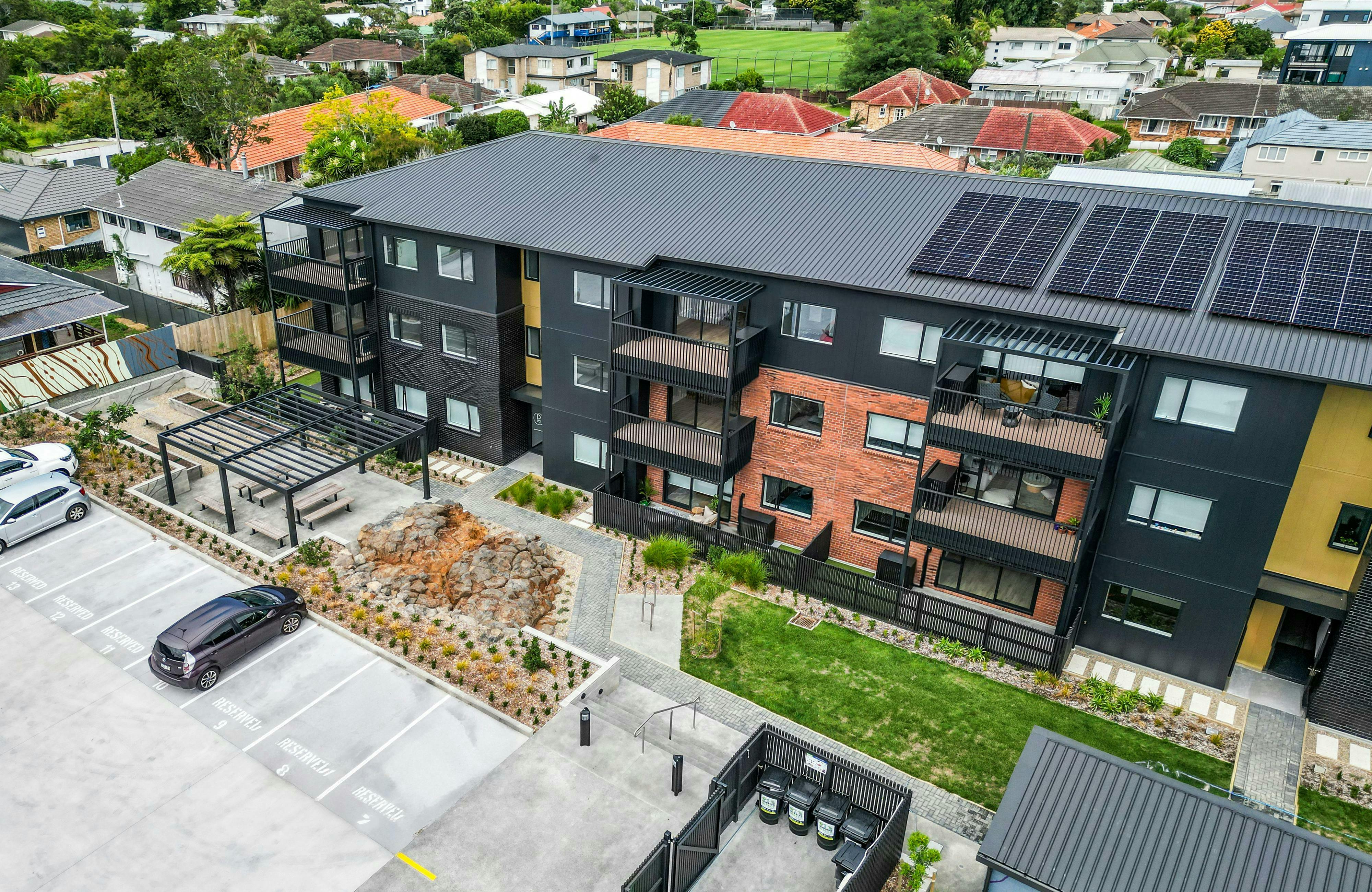 Kaweka Apartments Modern Apartments Construkt Architects Auckland Aerial Shot