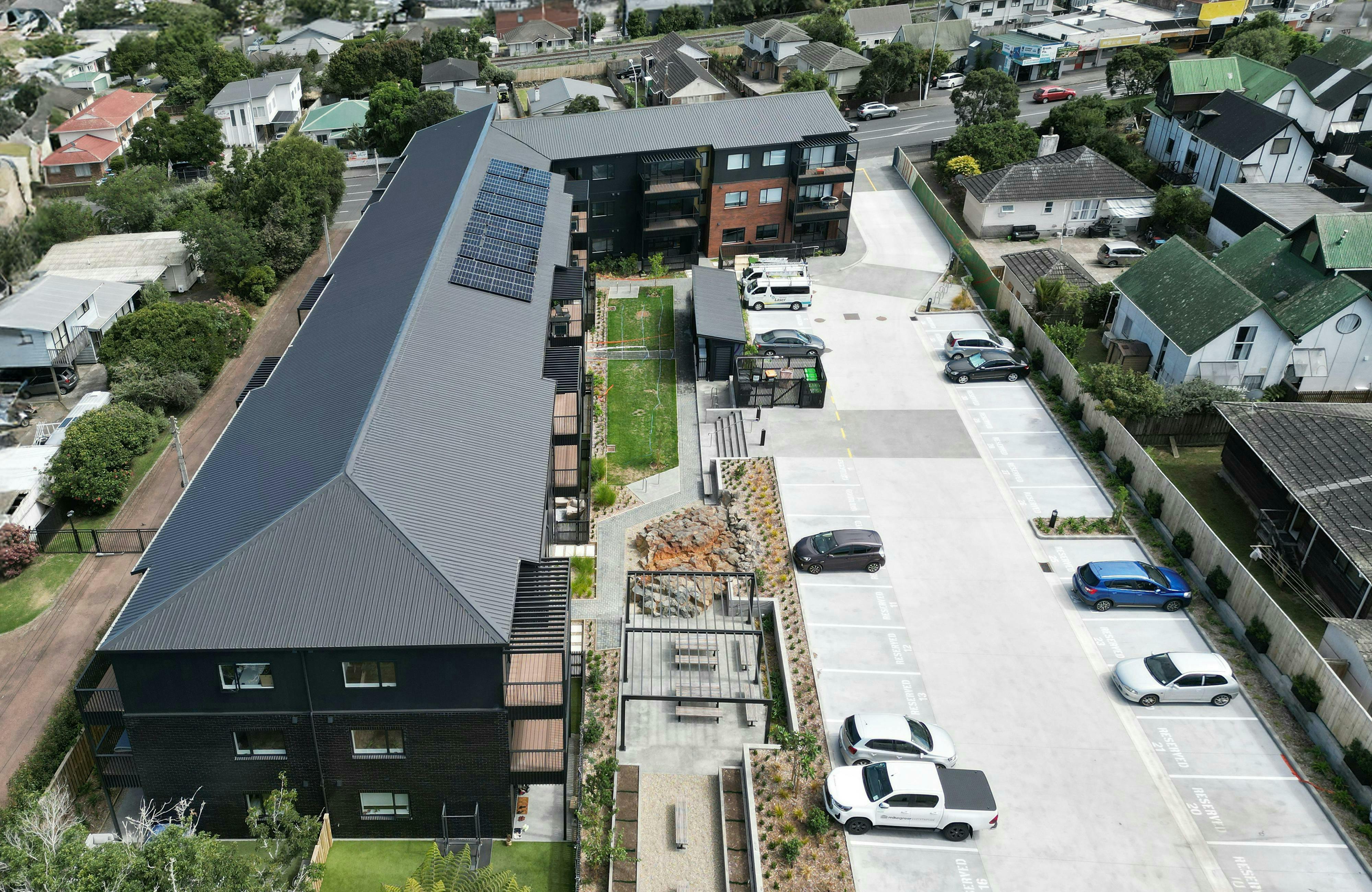 Kaweka Apartments Modern Apartments Construkt Architects Auckland East Aerial