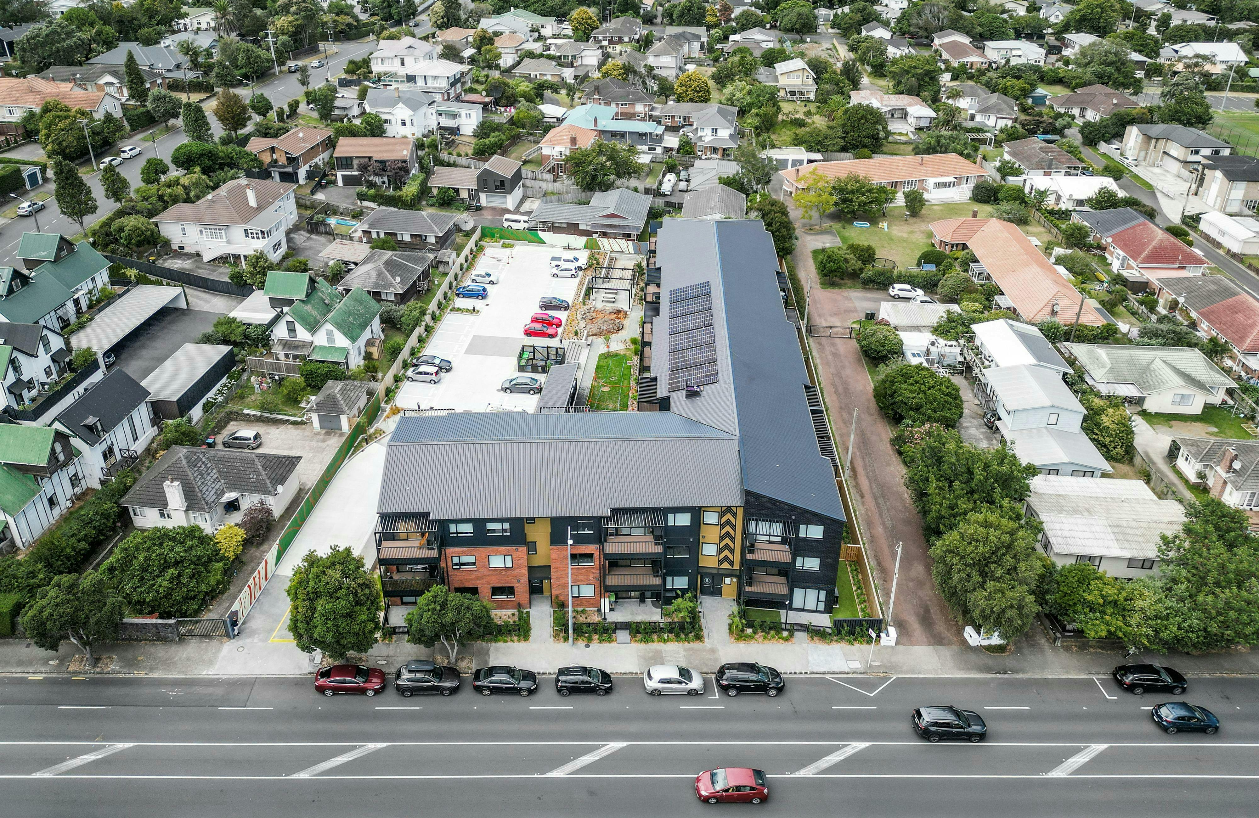 Kaweka Apartments Modern Apartments Construkt Architects Auckland Street Aerial