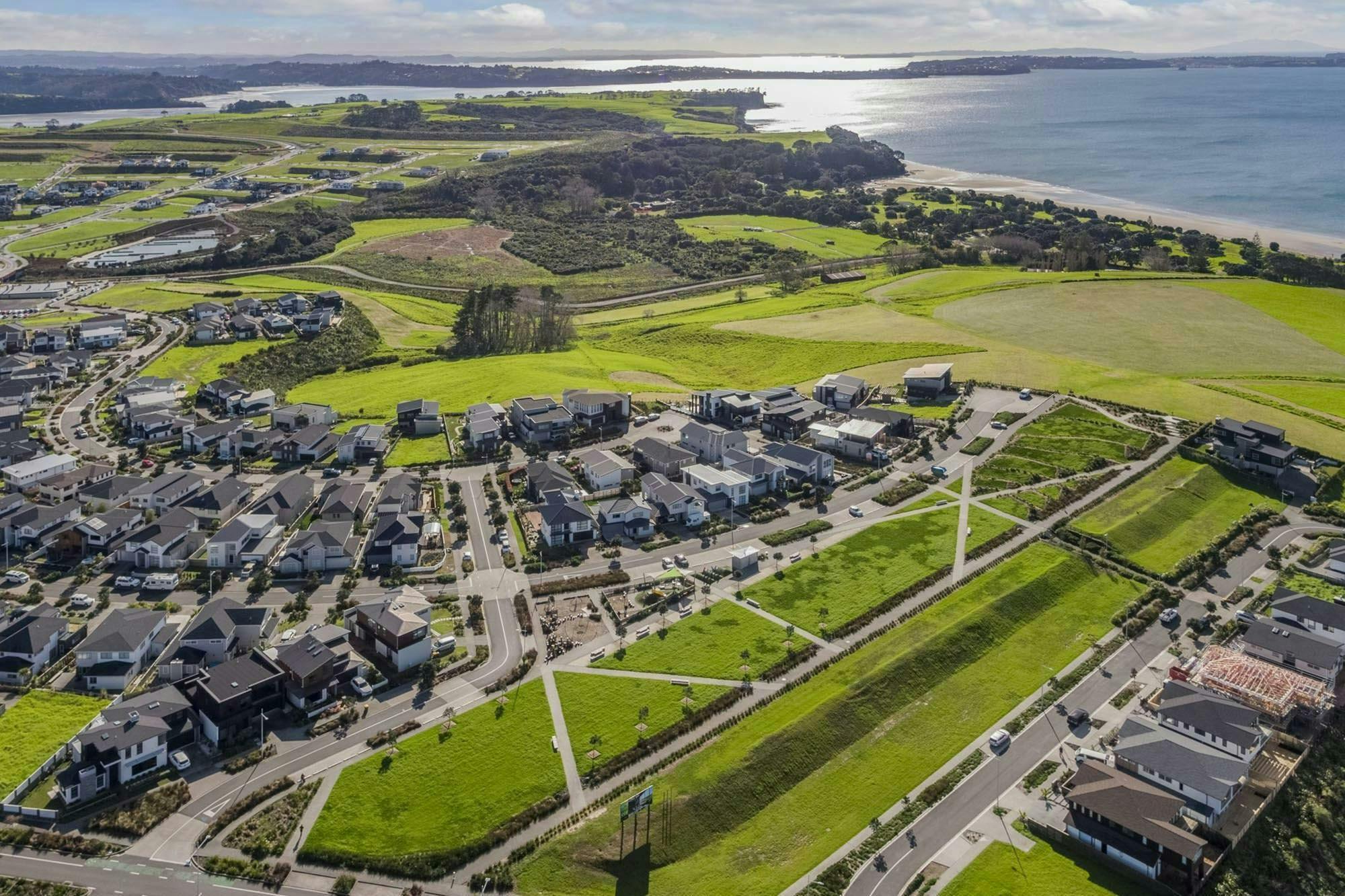 Long Bay Terraces Modern Terraces Construkt Architects Auckland Aerial 3