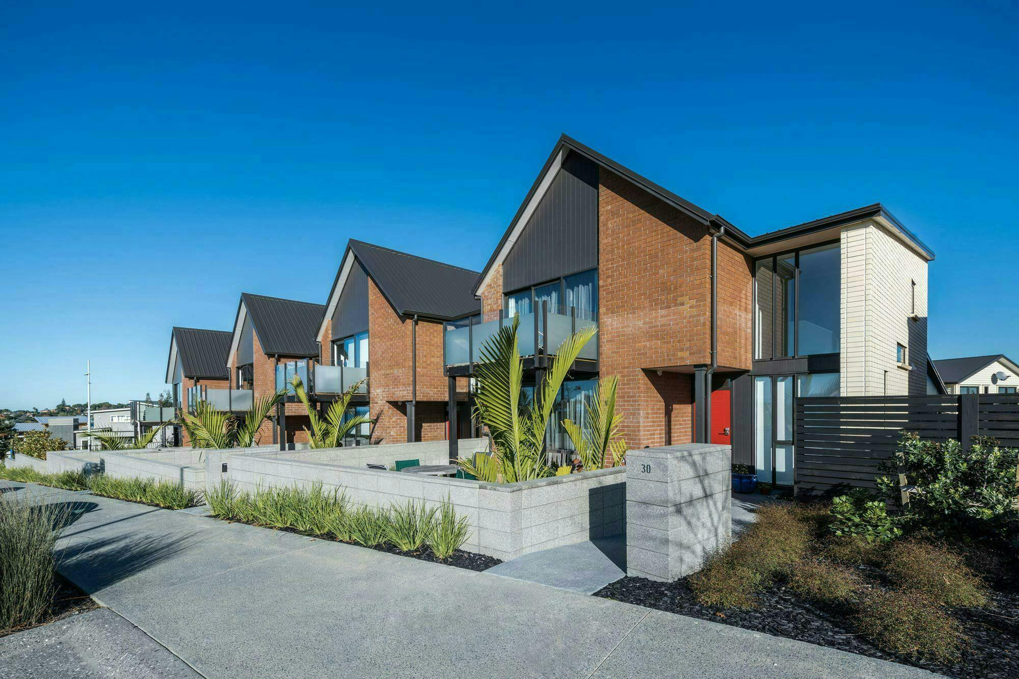 Long Bay Terraces Modern Terraces Construkt Architects Auckland Entrances