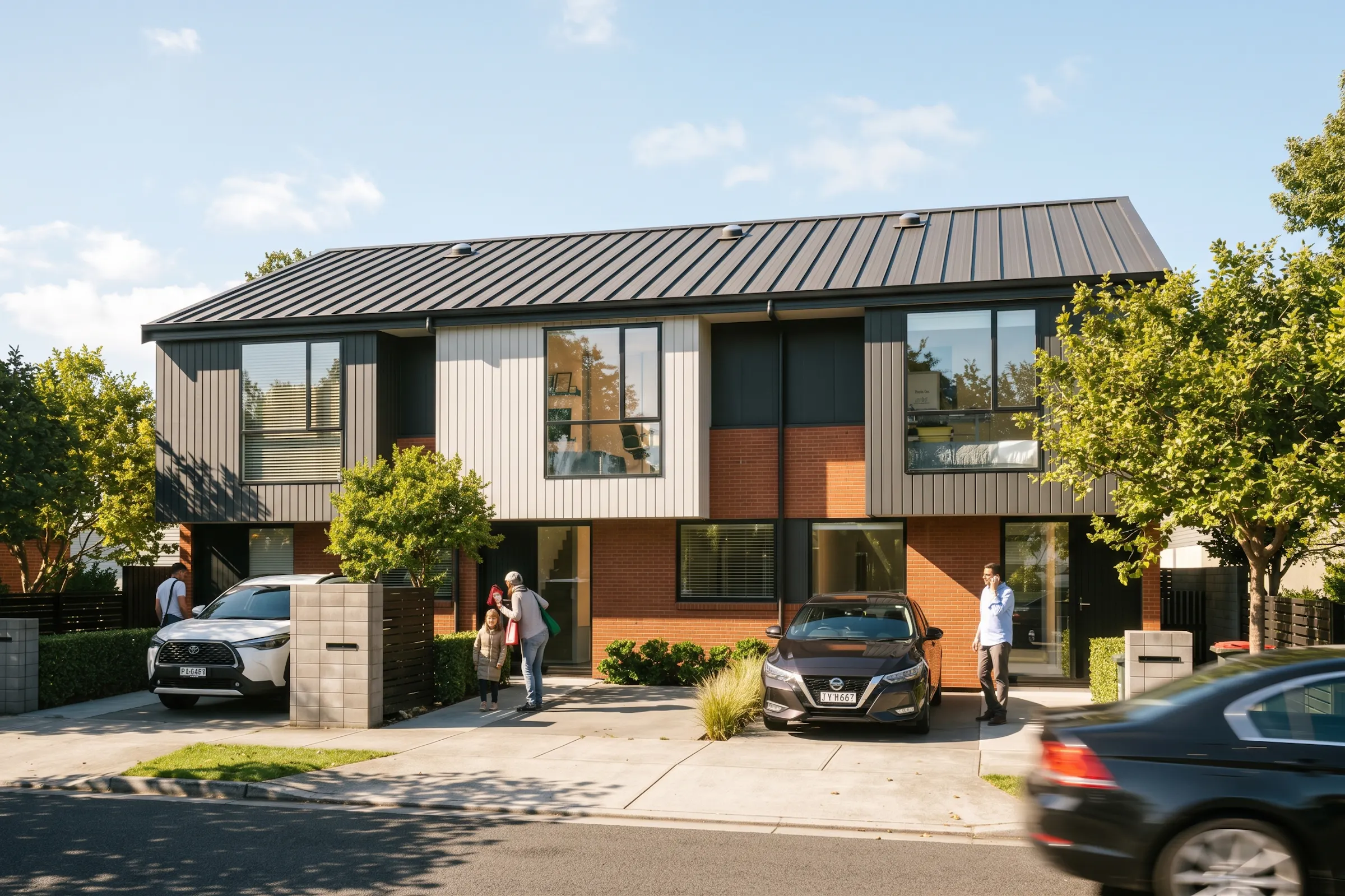 Manuroa Road Terraces 1 Modern Terraces Construkt Architects Auckland Typology 3