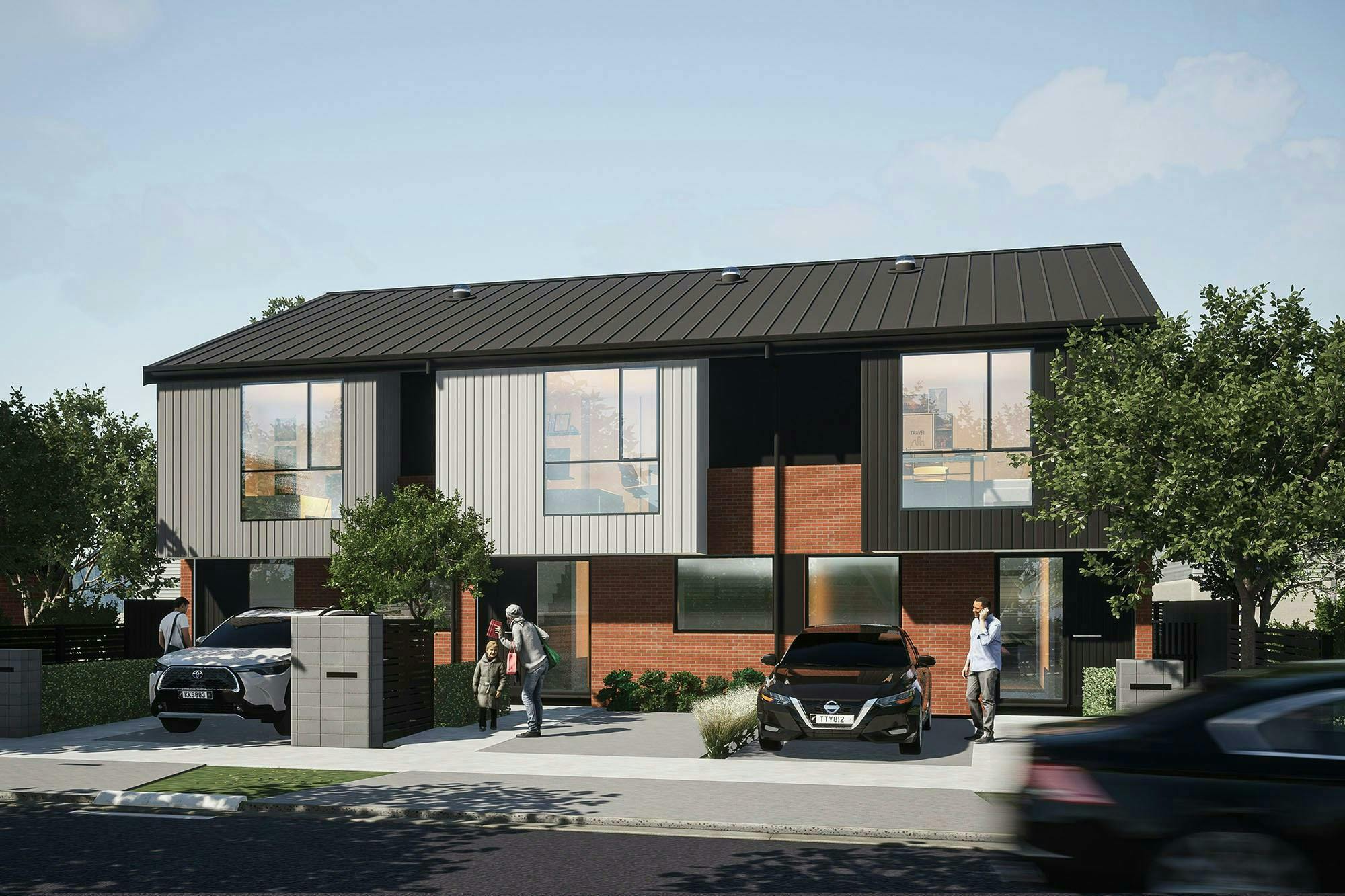 Manuroa Road Terraces Modern Terraces Construkt Architects Auckland Typology 3