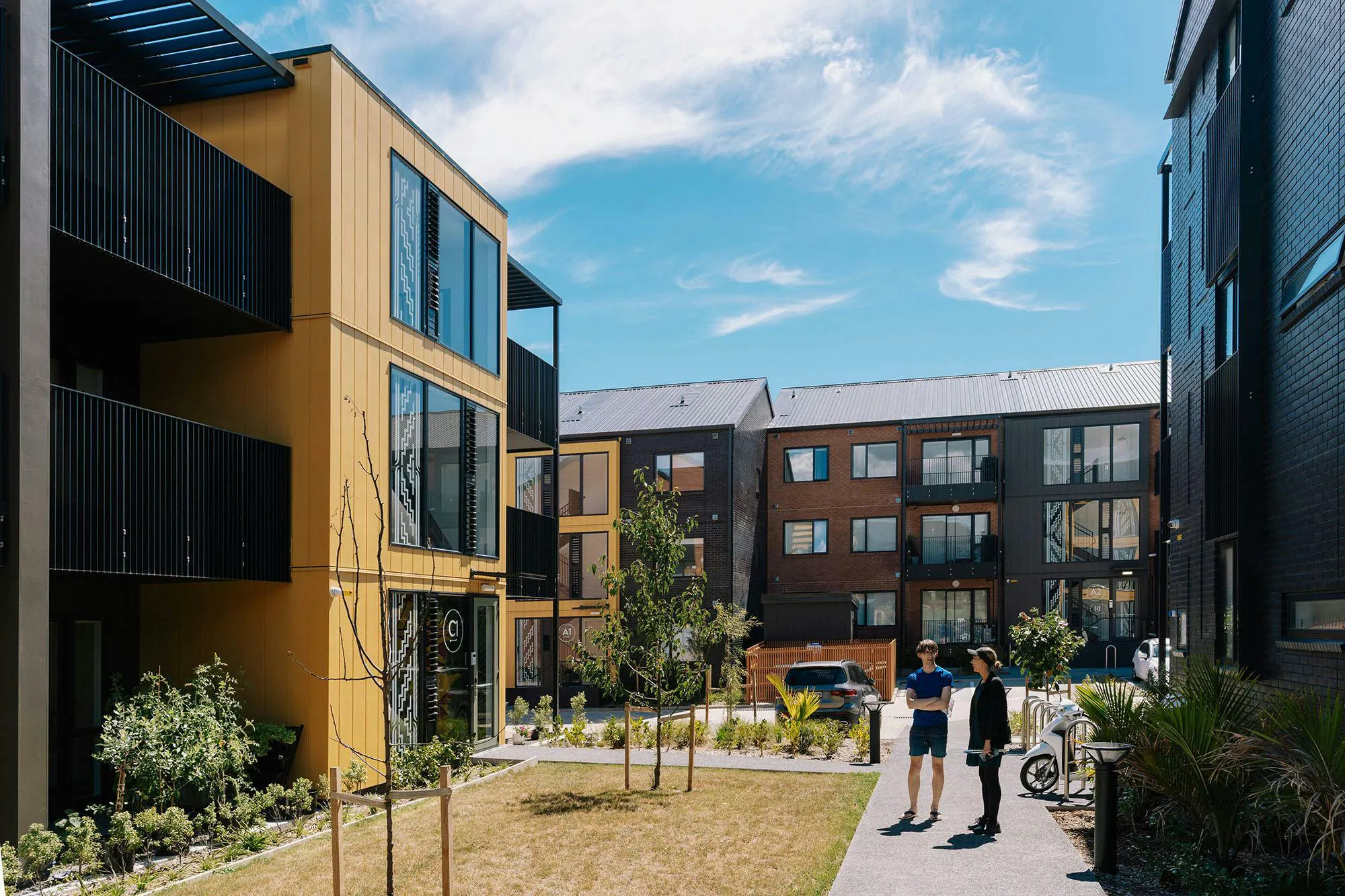 Moroki Apartments Modern Apartments Construkt Architects Auckland Courtyard